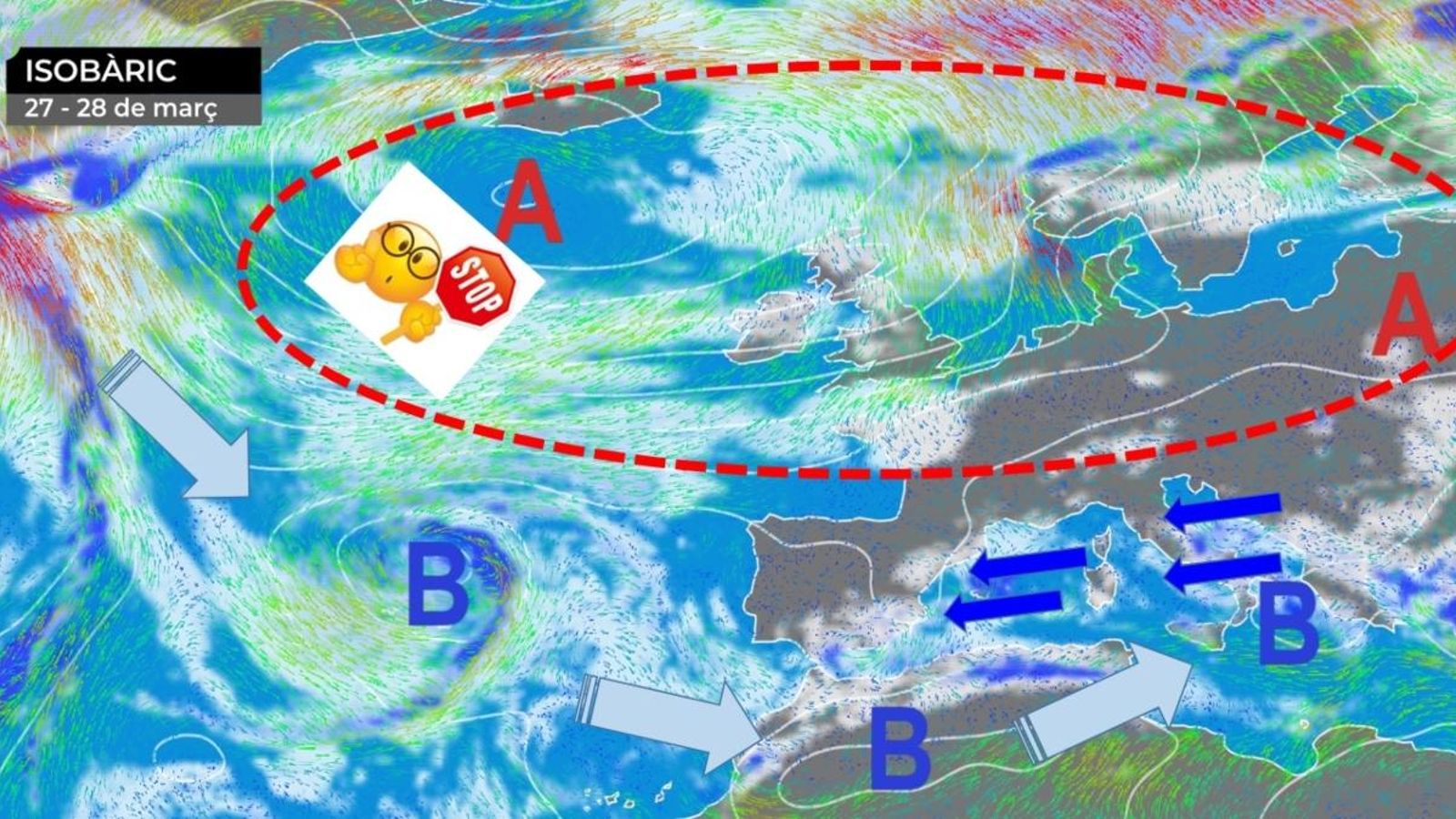 Final de març i inici d’abril amb més fred, pluja i neu