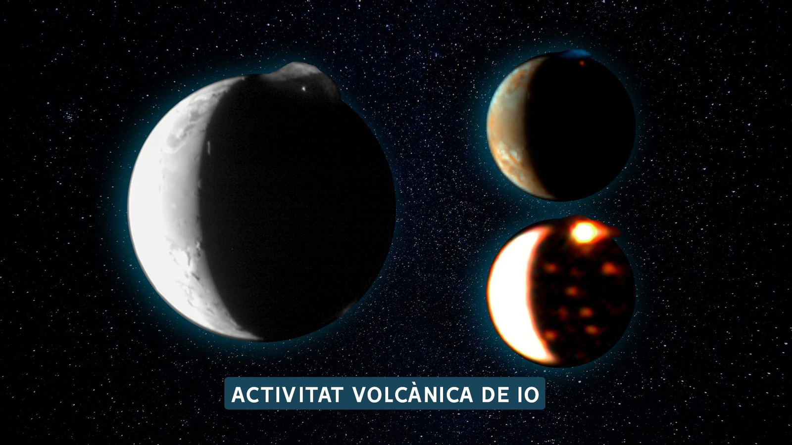 Imatges de les erupcions volcàniques a Io