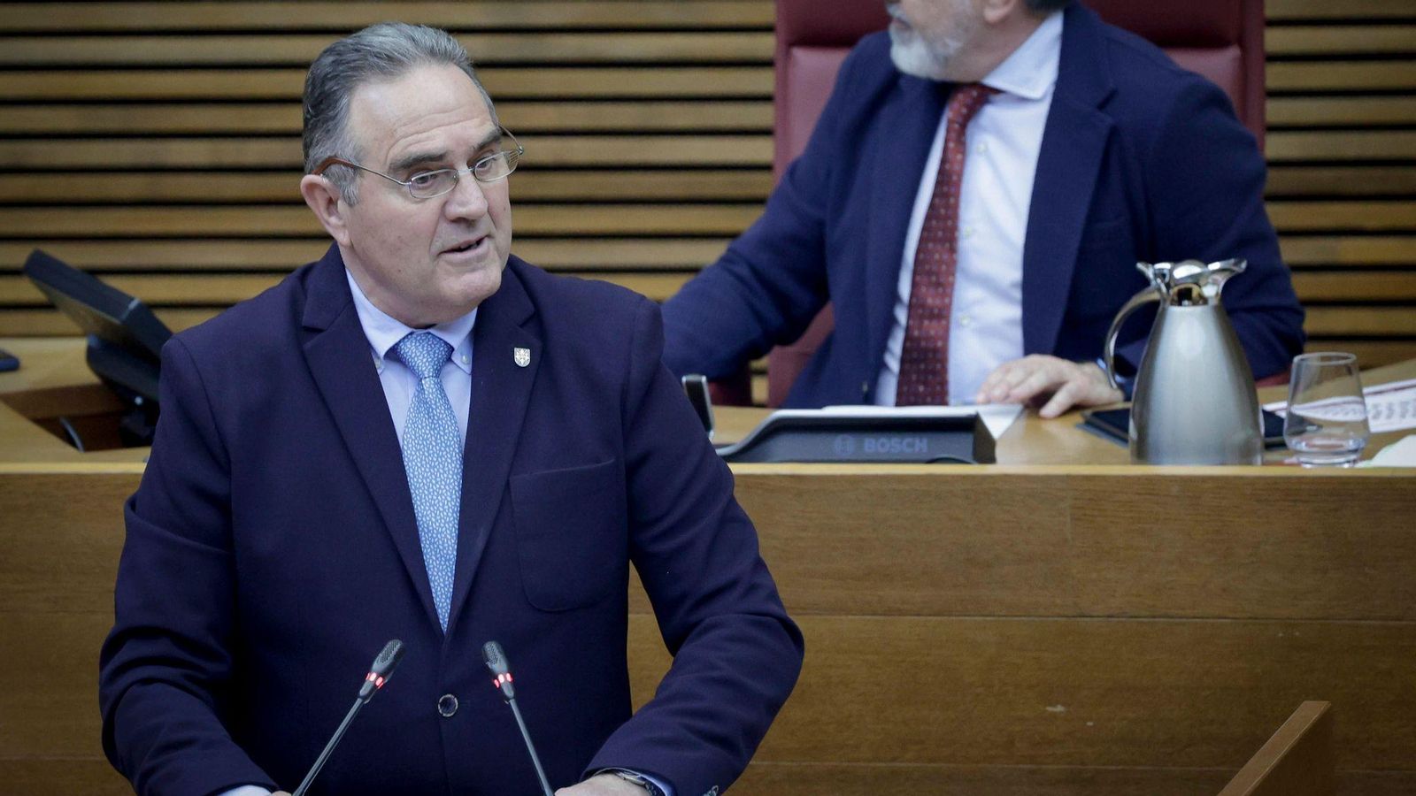 El vicepresident Gan Pampols, este dimecres a les Corts