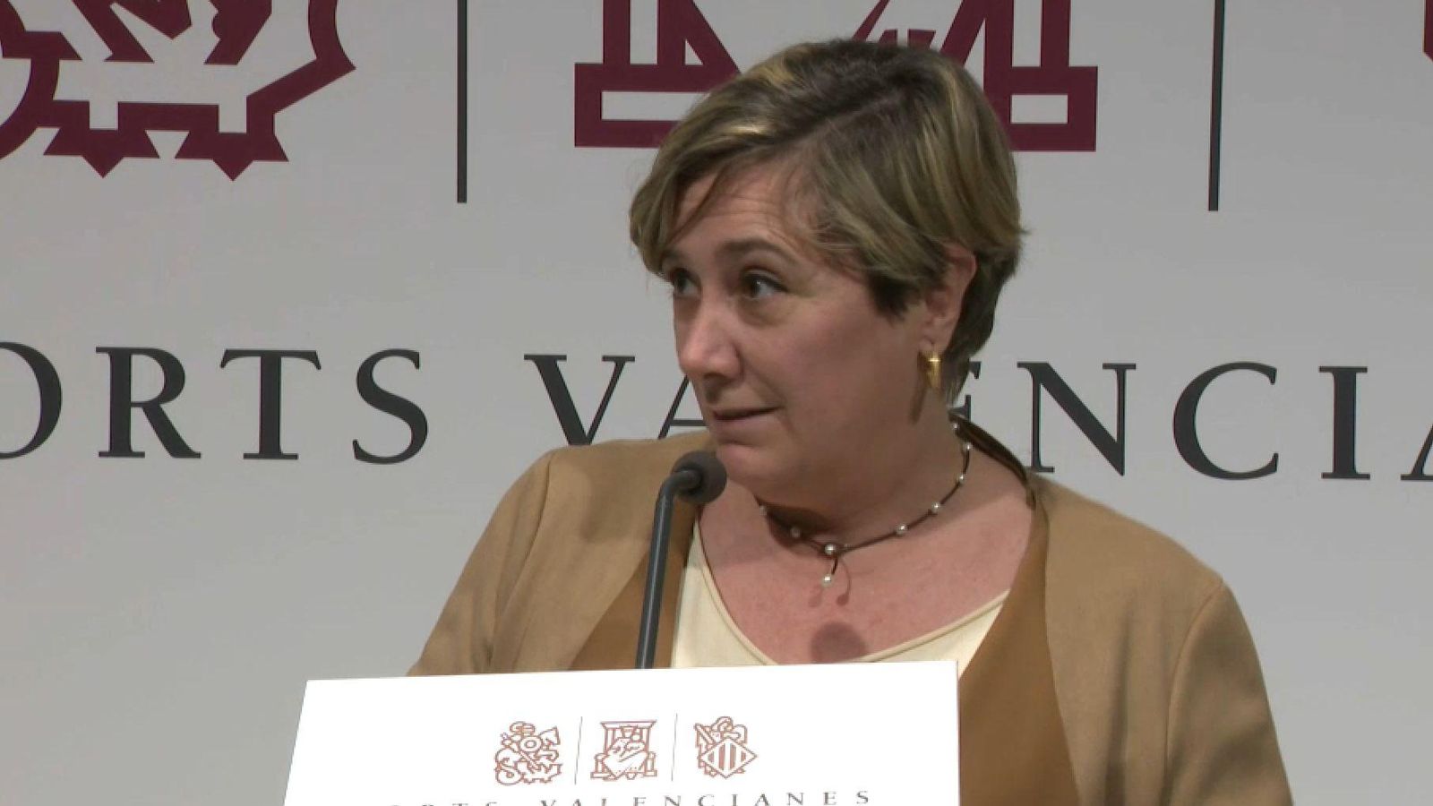 La consellera Raquel Tamarit aten els periodistes a les Corts