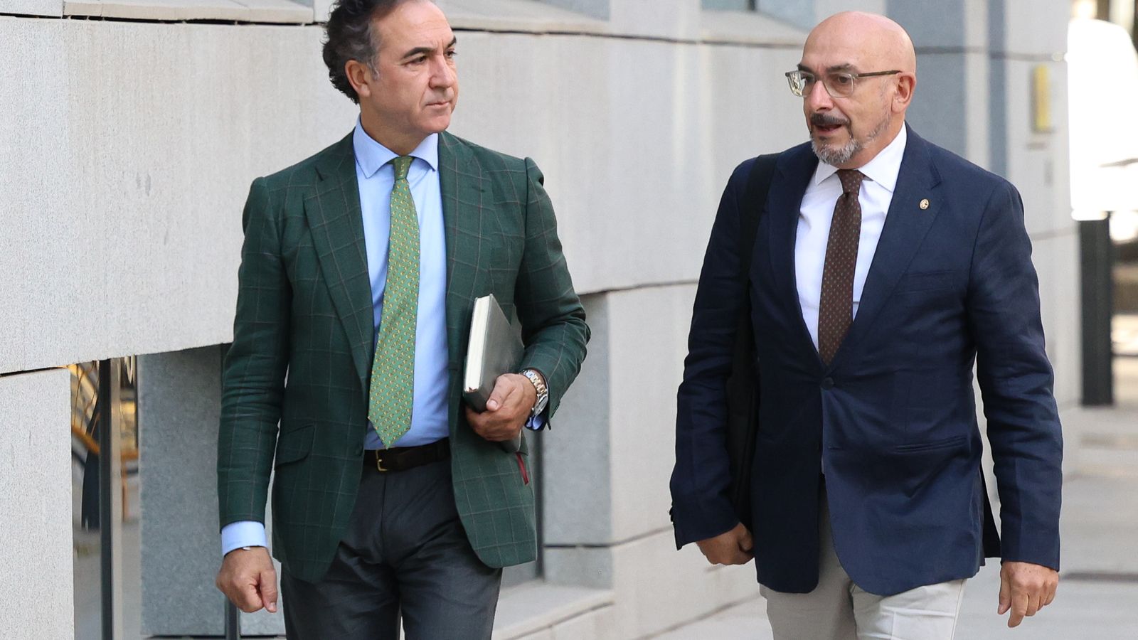El tinent coronel de la Guàrdia Civil i cap d'operacions de la Comandància de Ceuta, Miguel Lobo, a l'arribada a l'Audiència Nacional