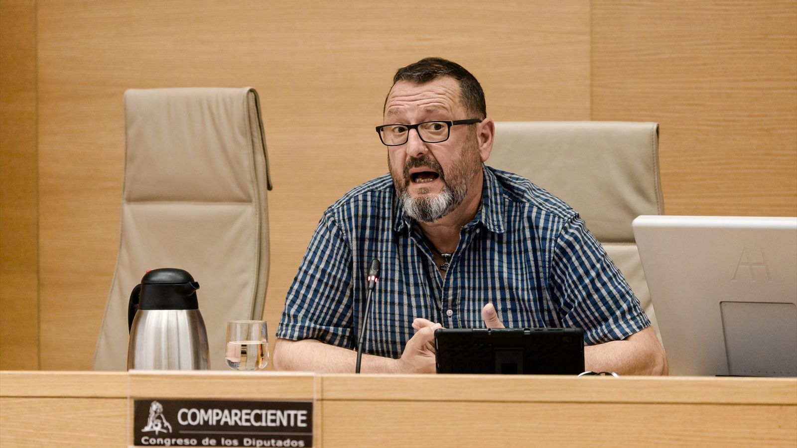 L'exgerent de la Societat Valenciana de Gestió Integral de Serveis d'Emergències (SGISE), Raúl Quílez Moraga, al Congrés dels Diputats, a 20 d'abril de 2026