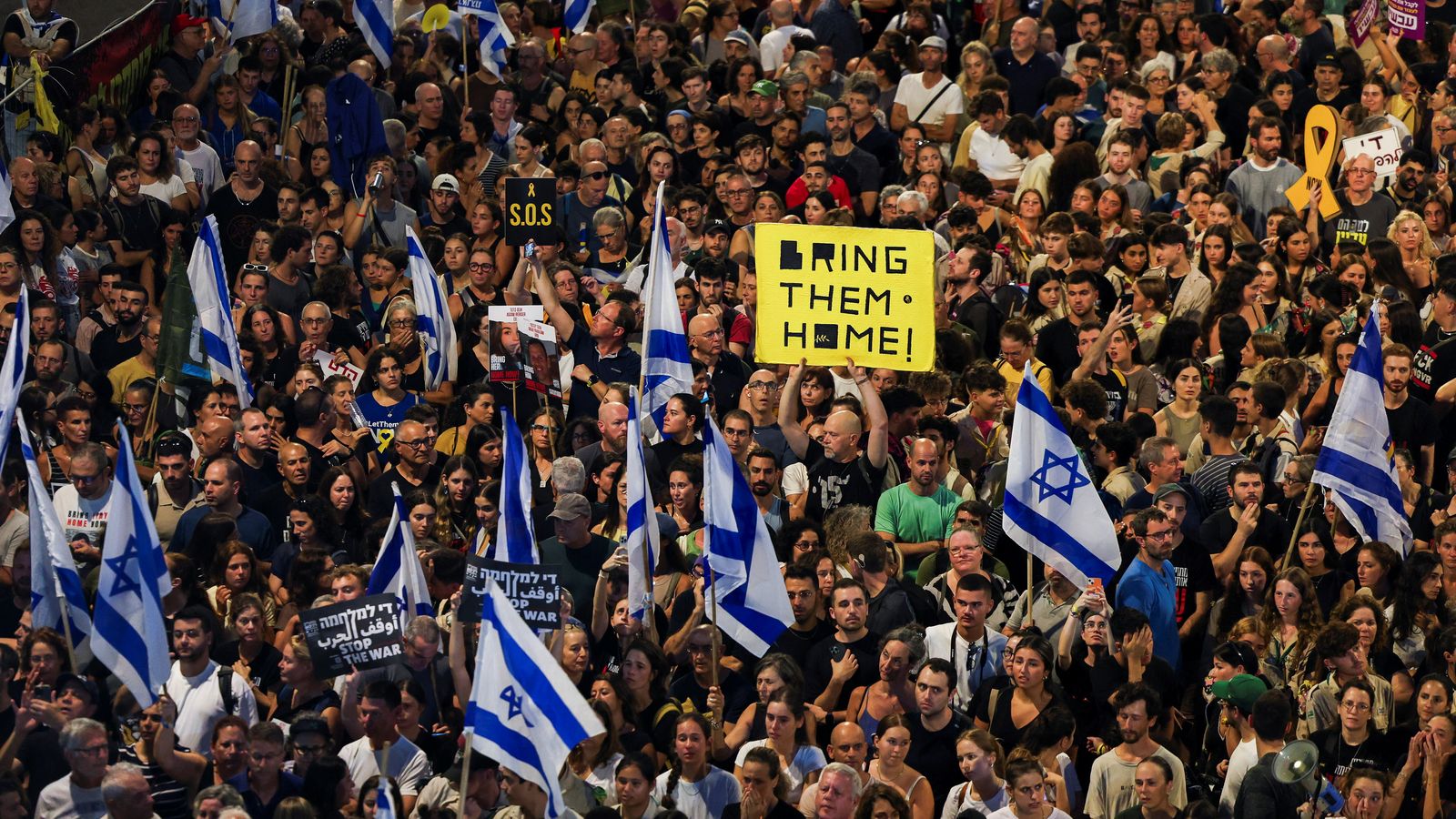 Multitudinària protesta a Tel-Aviv en les hores prèvies a la vaga general
