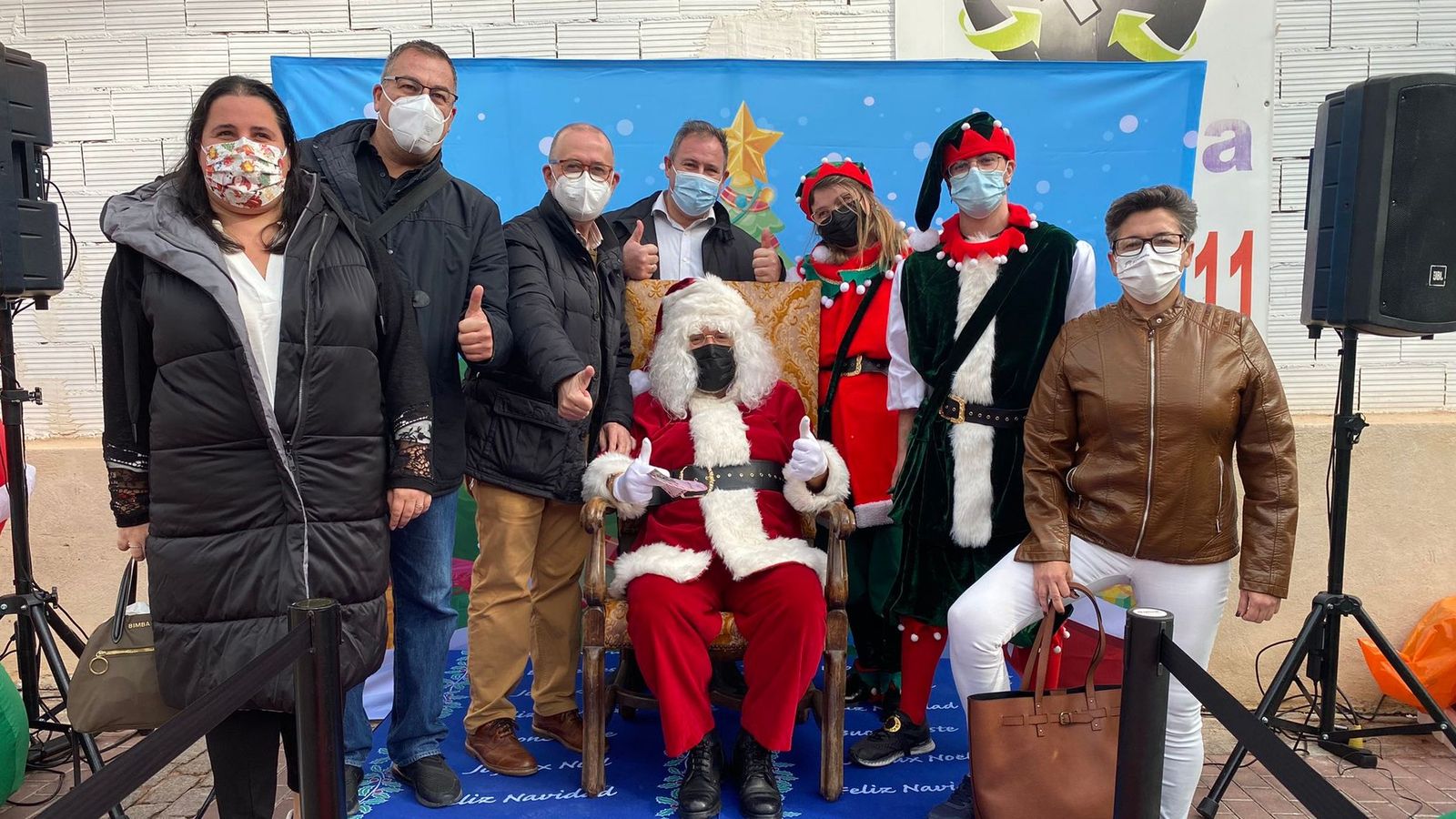 Recepció del pare Noel en la Coveta Fumà del Campello