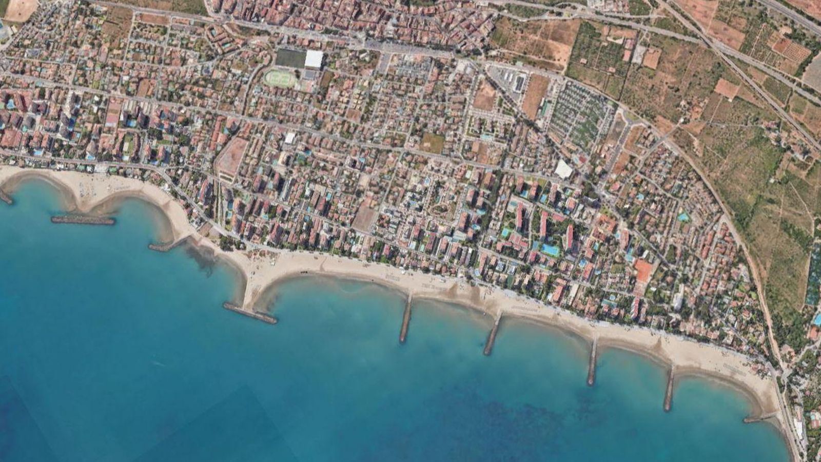 El litoral de Benicàssim, un dels municipis més afectats per la regressió de les platges