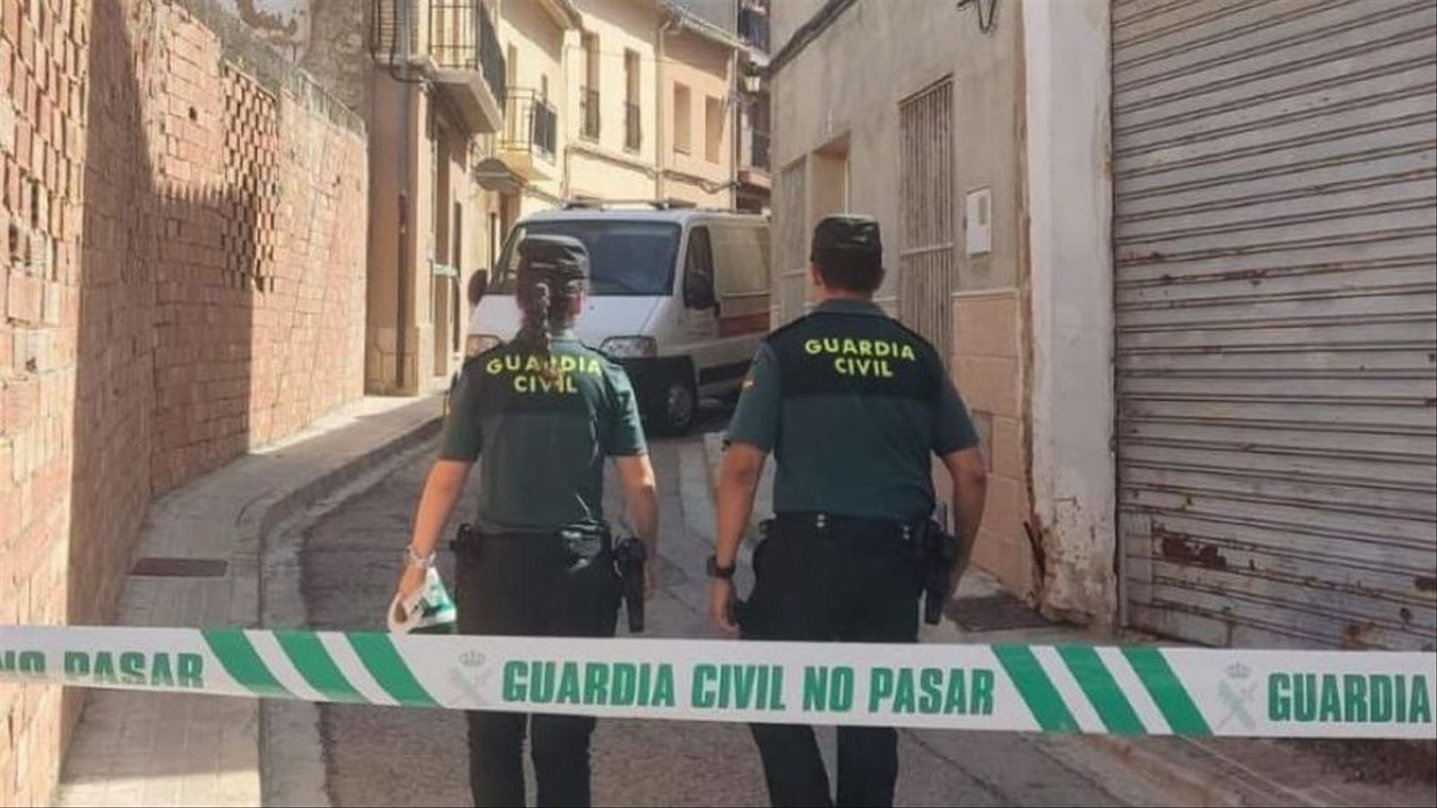 Imatge del carrer de l'habitatge de Torís on es van produït els fets / Guàrdia Civil