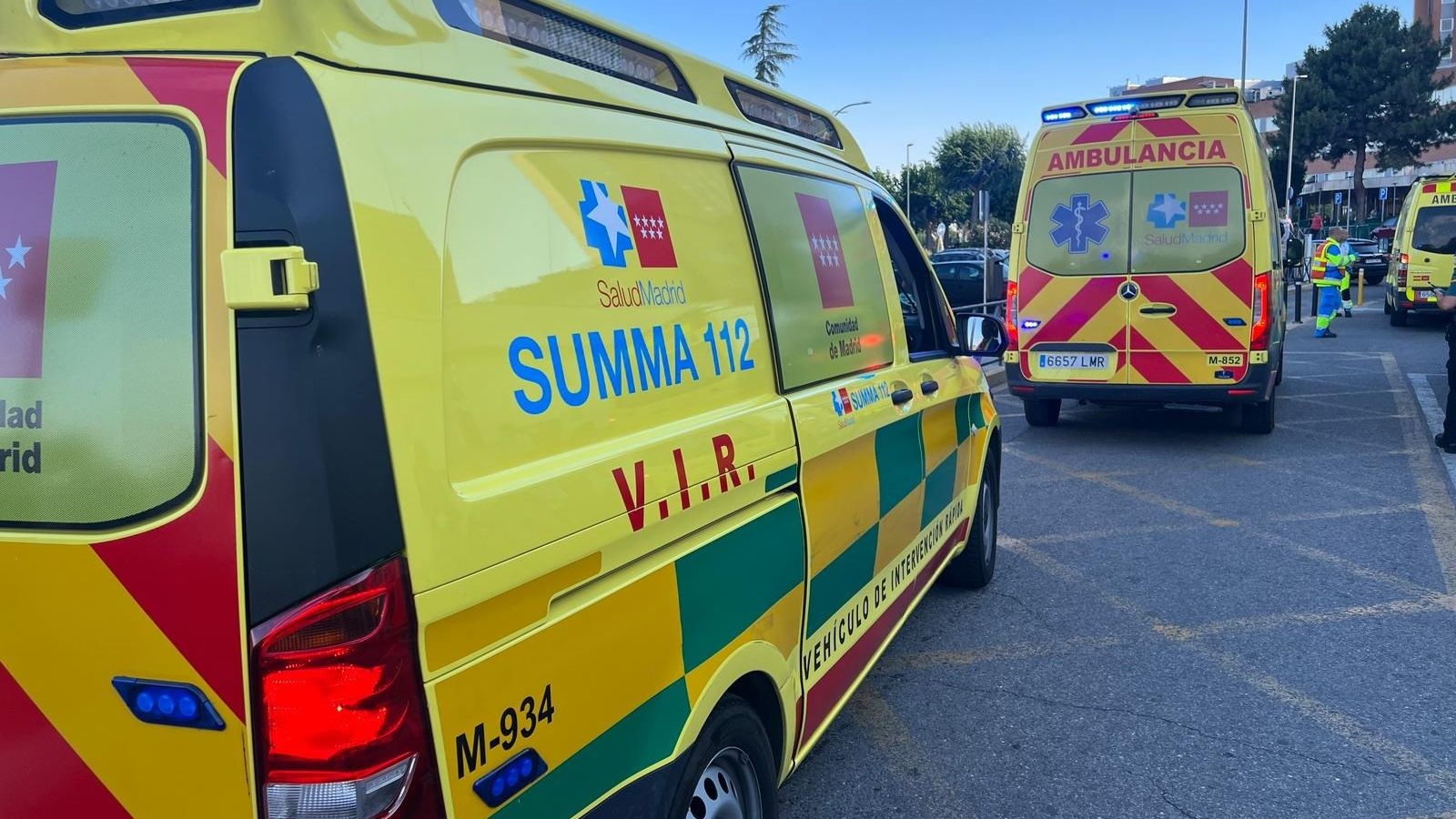 Imatge d'arxiu d'una ambulància dels serveis d'emergències de la Comunitat de Madrid