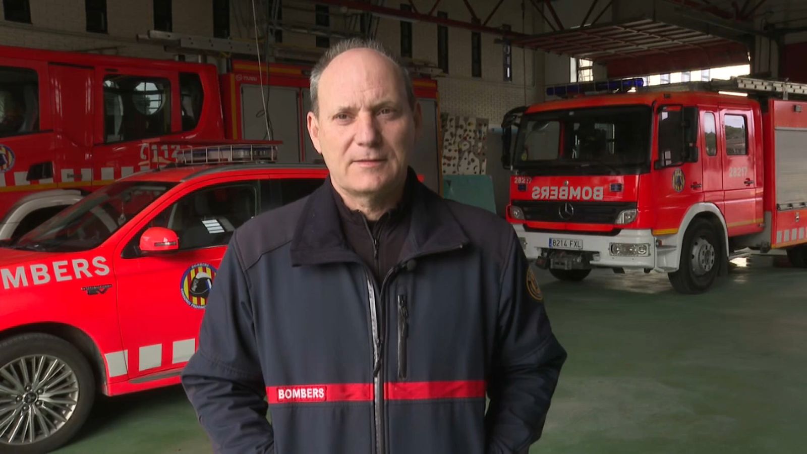 El cap de la UREC, Ramón Pérez, durant l'entrevista a À Punt