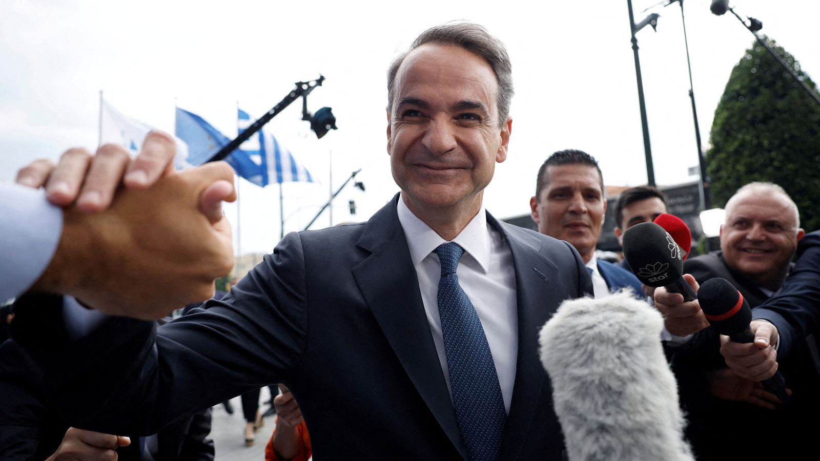 Kyriakos Mitsotakis en les elecciones gregues celebrades aquest diumenge