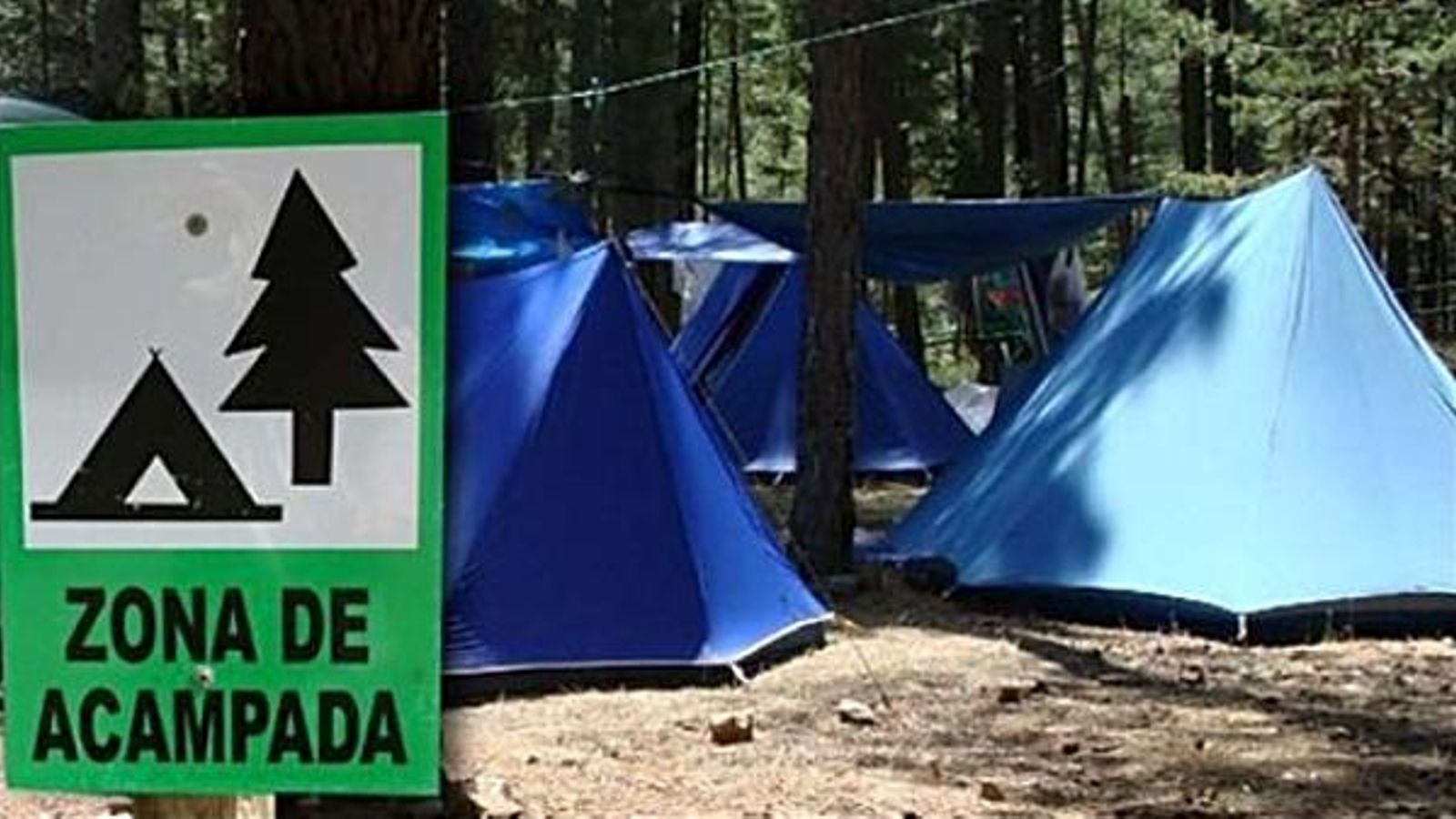 Una zona d'acampada al Penyagolosa