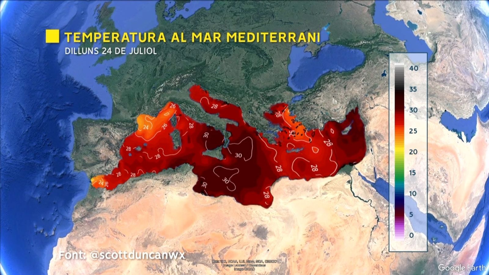 Un mes de juliol de temperatures rècord
