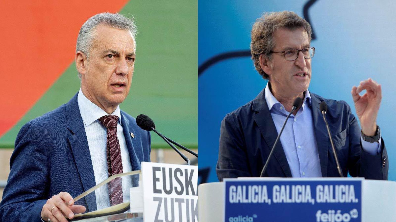 El lehendakari, Íñigo Urkullu, i el president de la Xunta, Alberto Núñez Feijoo