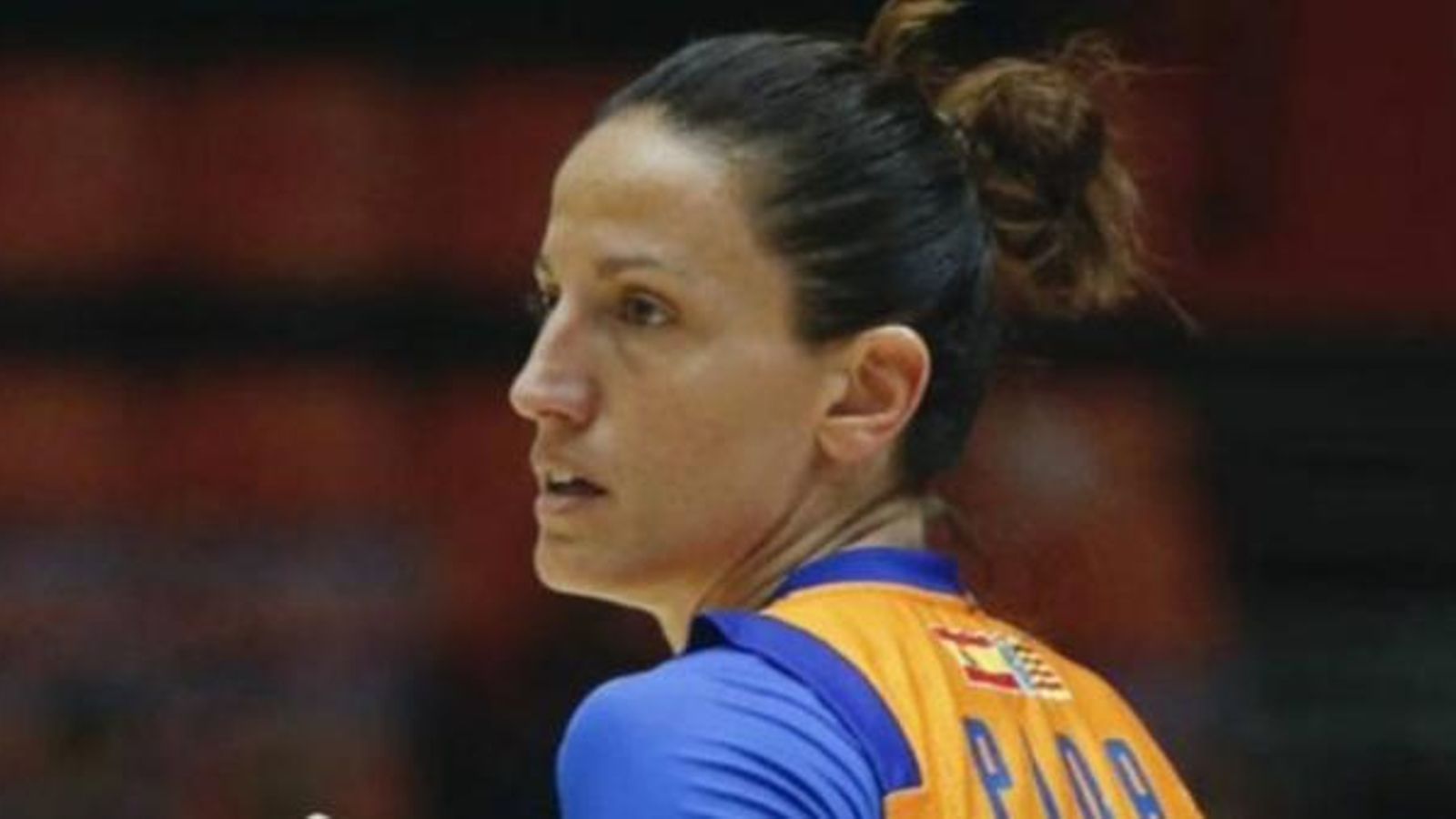 Maria Pina en un partit