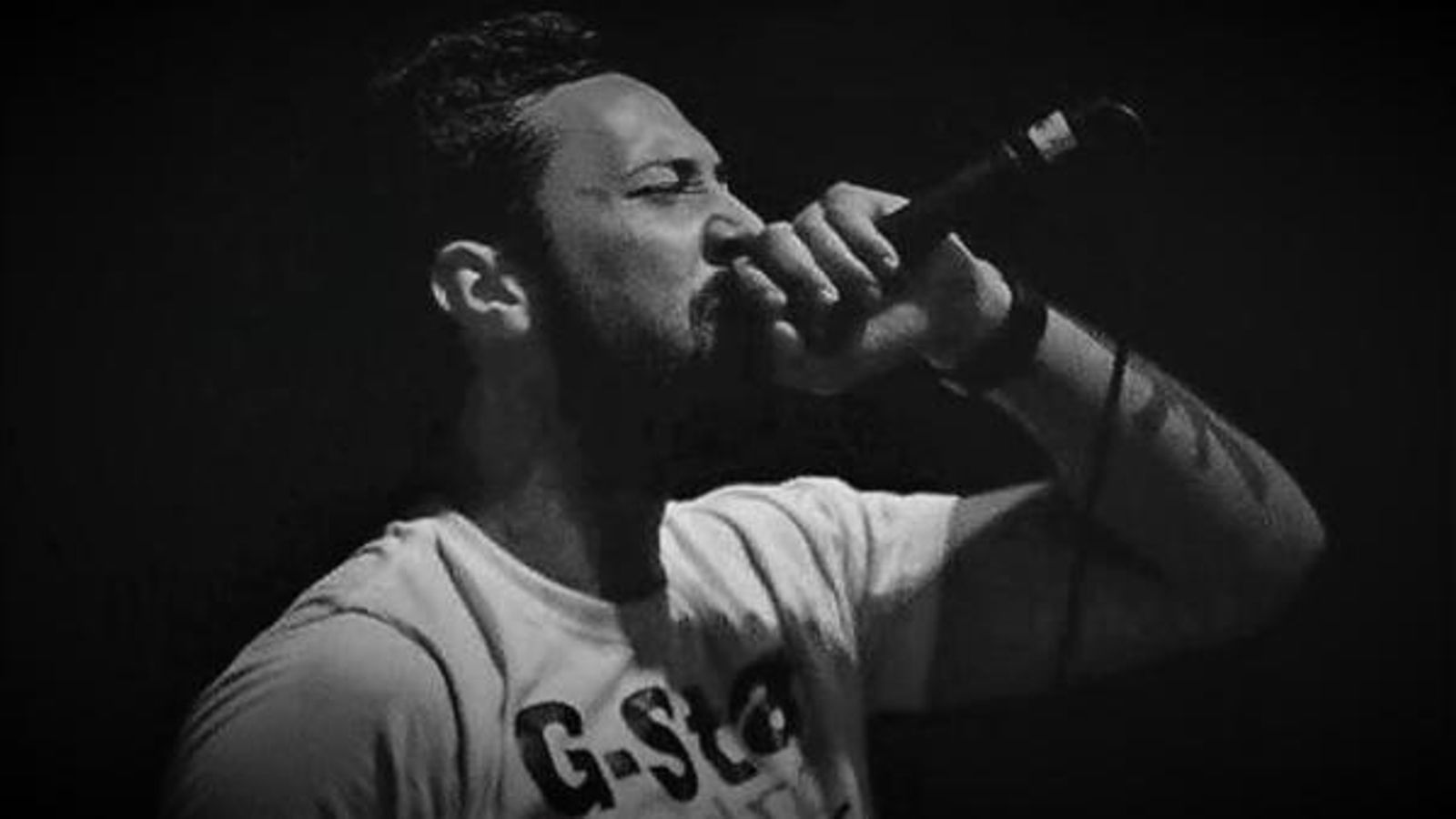 El raper Valtonyc, durant una actuació