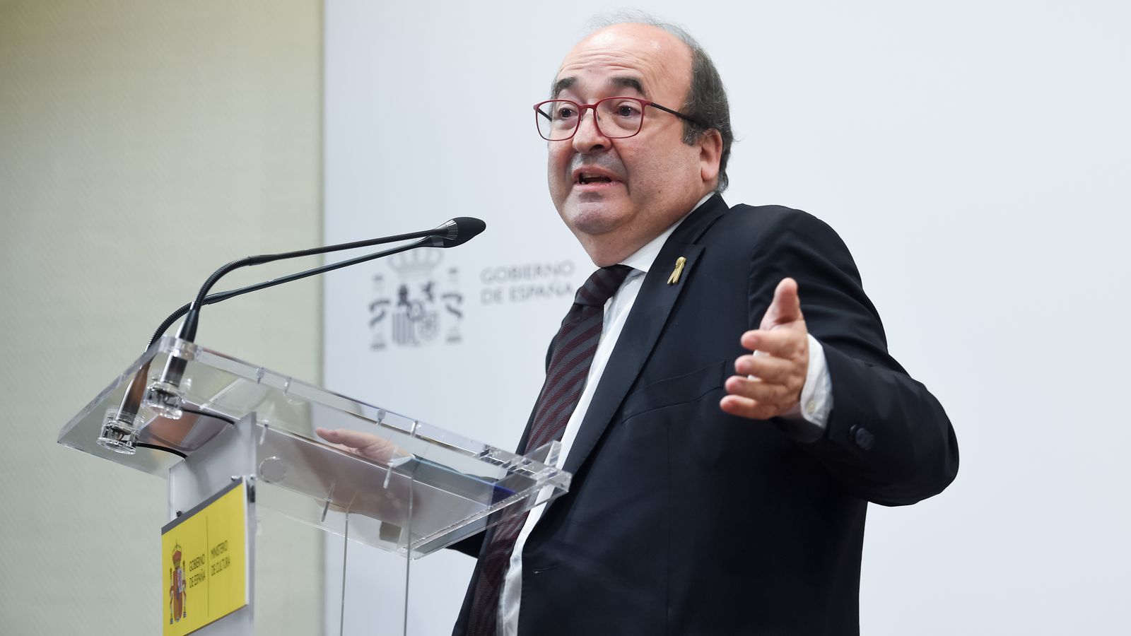 L'exministre de Cultura i Esport, Miquel Iceta, futur ambaixador d'Espanya davant la Unesco