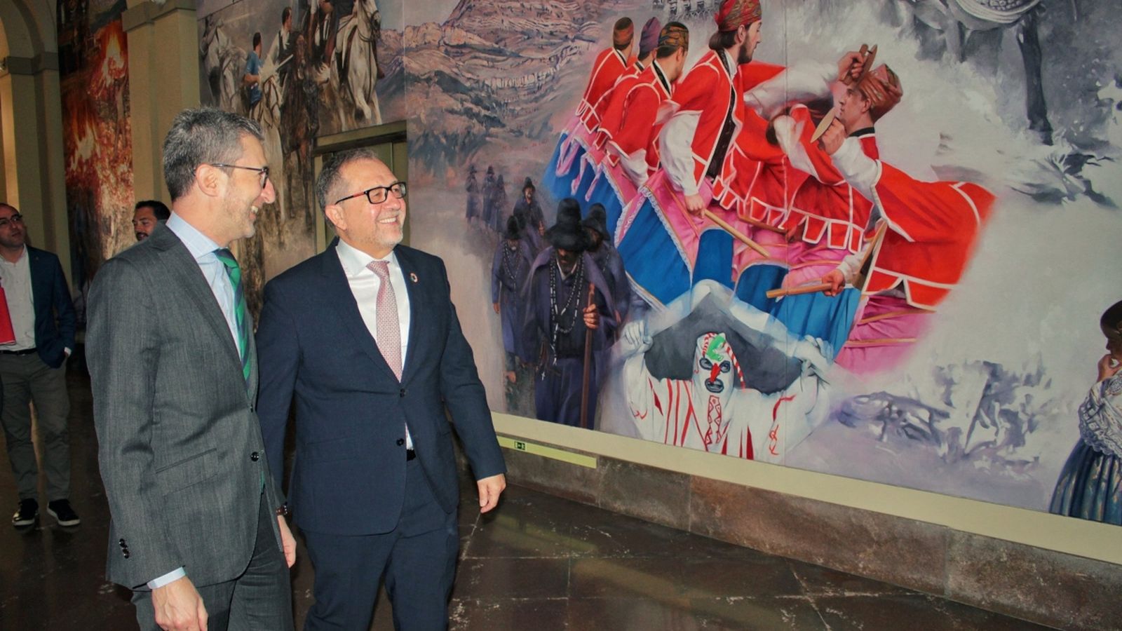 El conseller de Mobilitat, Arcadi España, juntament amb el president de la Diputació de Castelló, Josep Martí.