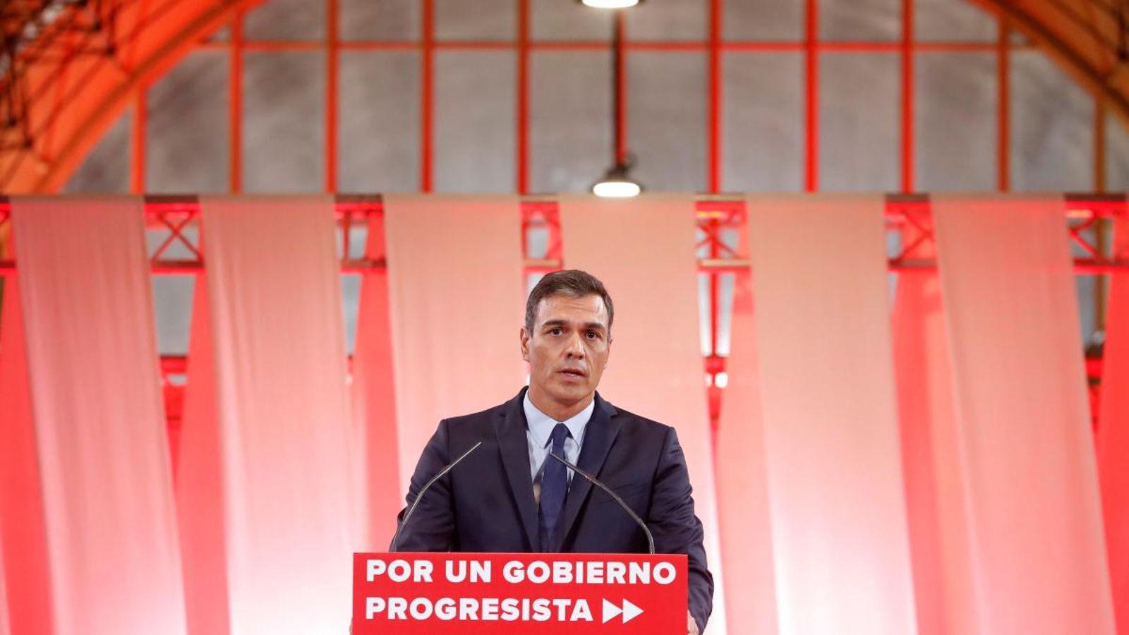 El president del govern espanyol en funcions, Pedro Sánchez, durant la presentació de les mesures aquest dimarts El president del govern espanyol en funcions, Pedro Sánchez, durant la presentació de les mesures aquest dimarts
