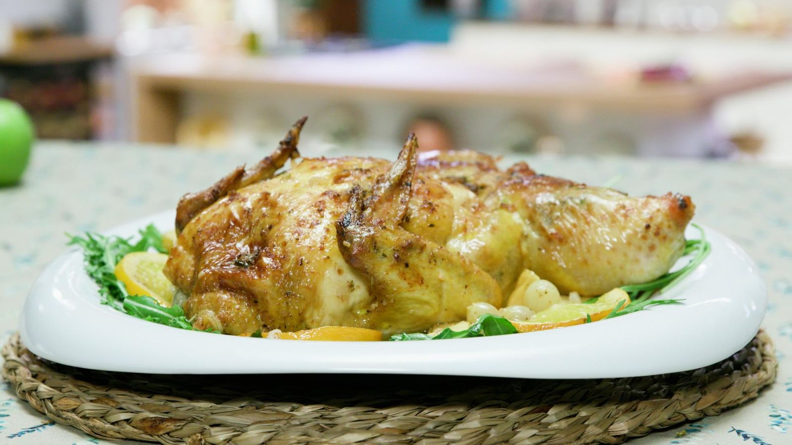 Pollastre amb mantega i vi blanc