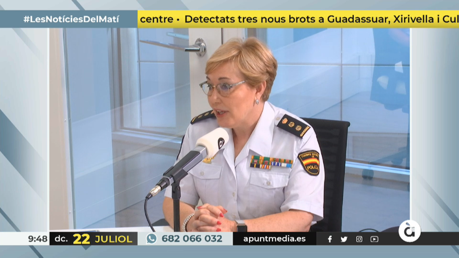 La comissària en cap de la unitat de la Policia Nacional adscrita a la Generalitat, Marisol Conde