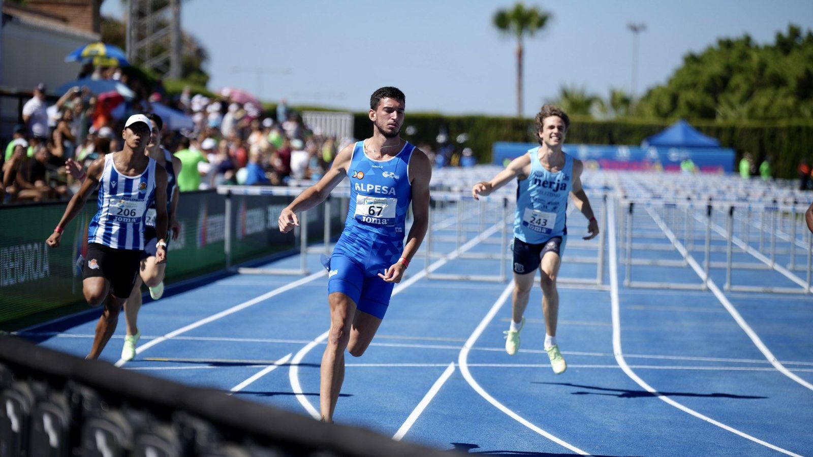 Quique Llopis, durant el Campionat d'Espanya disputat a Nerja