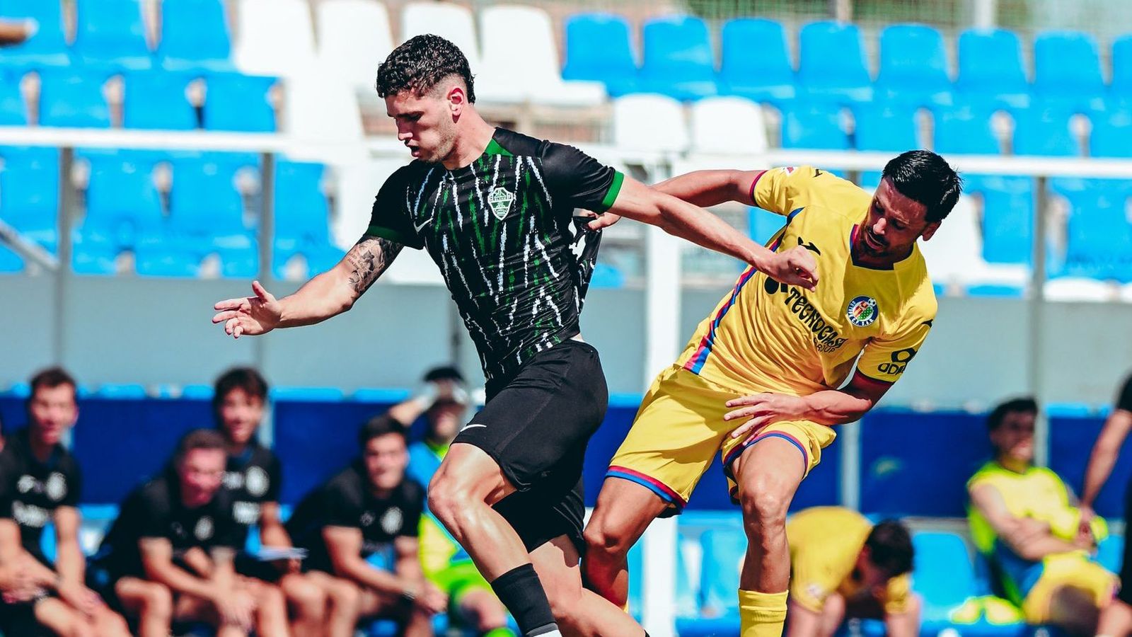 Imatge del partit entre l'Elx i el Getafe