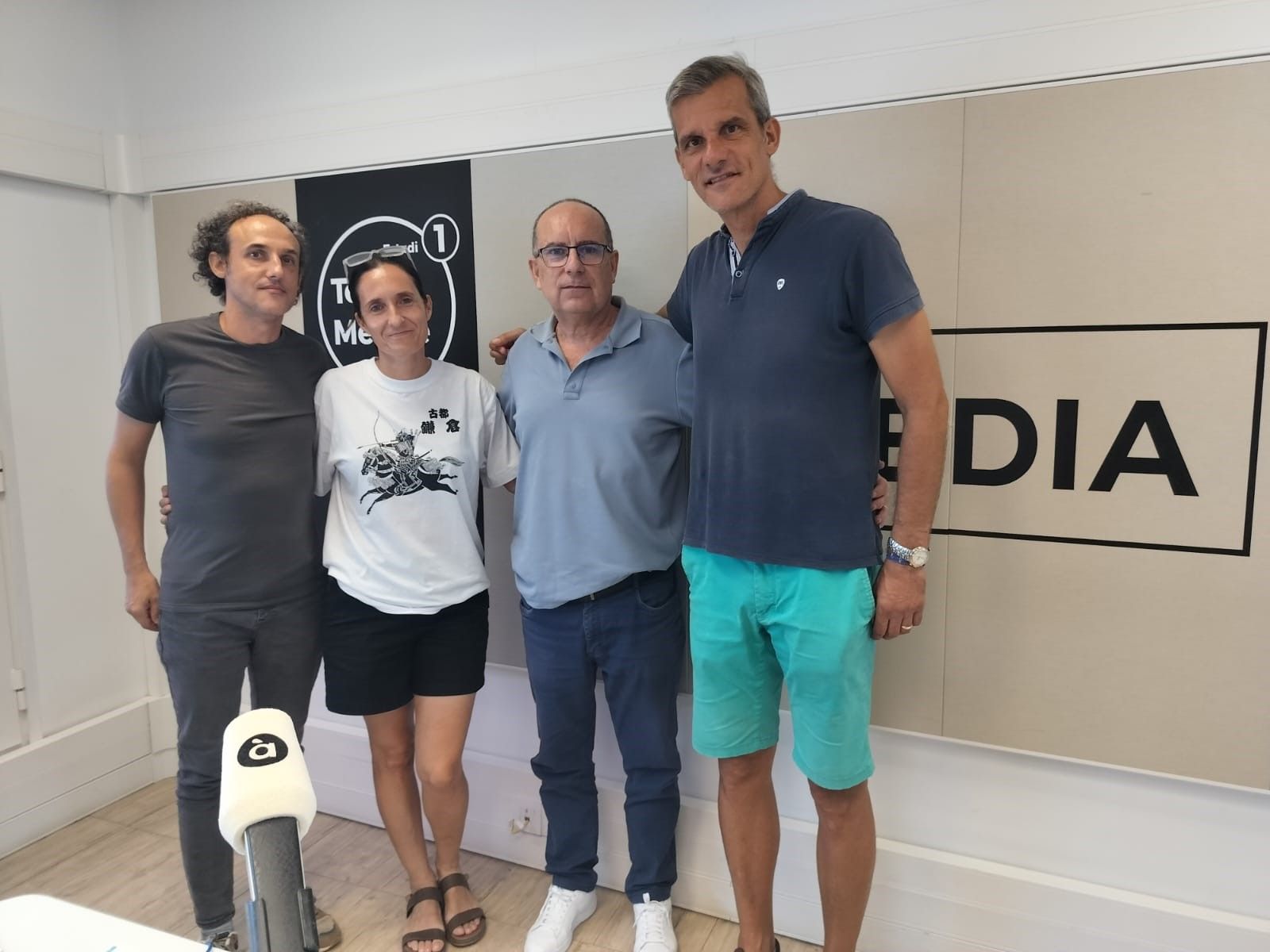 Raül Pina, Patricia Campos, Jordi Sanchis i Natxo Rodilla, l'essència del programa 'Des de la banda'