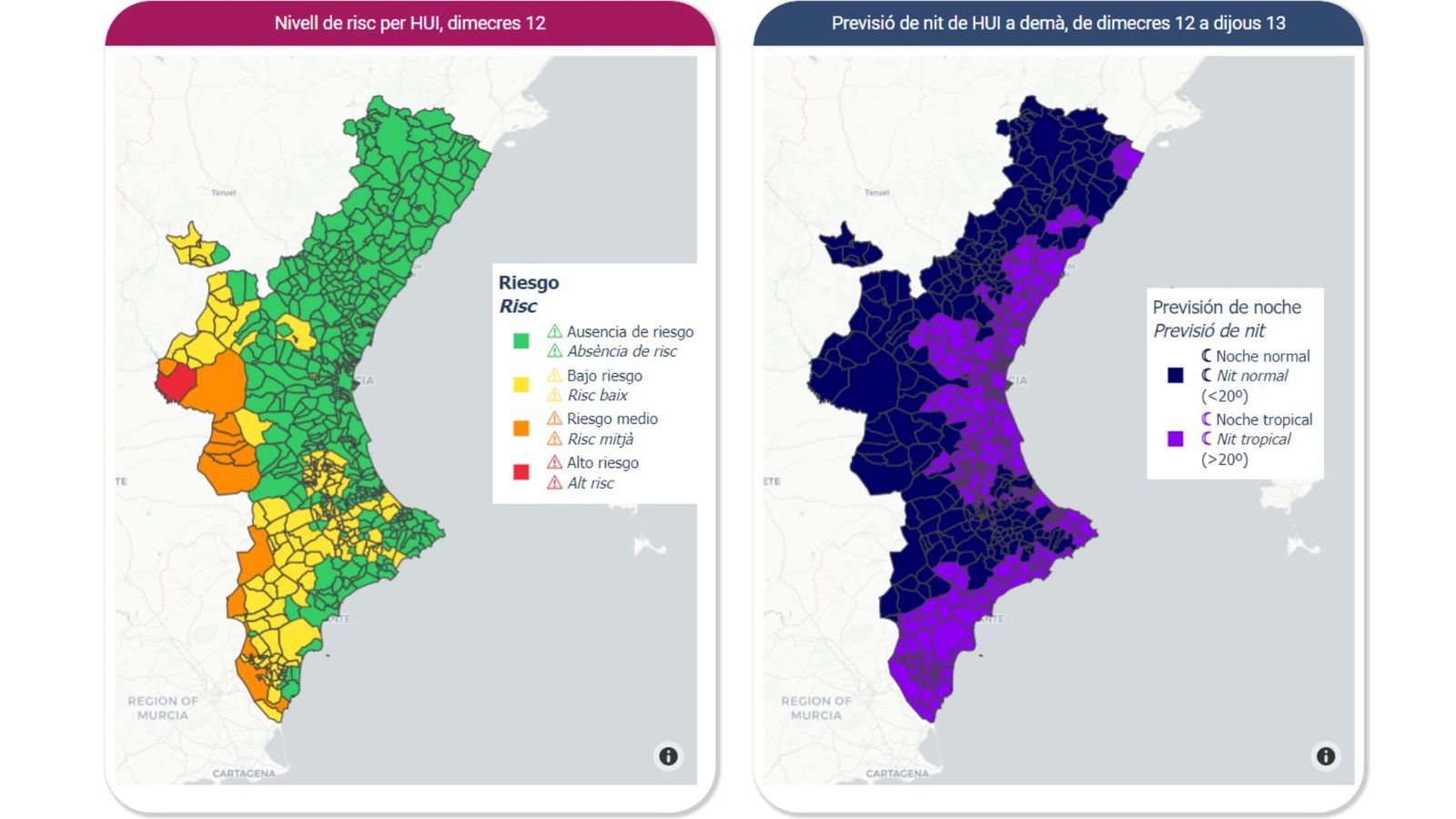 En imatge, l'alerta sanitària per altes temperatures de Salut Pública