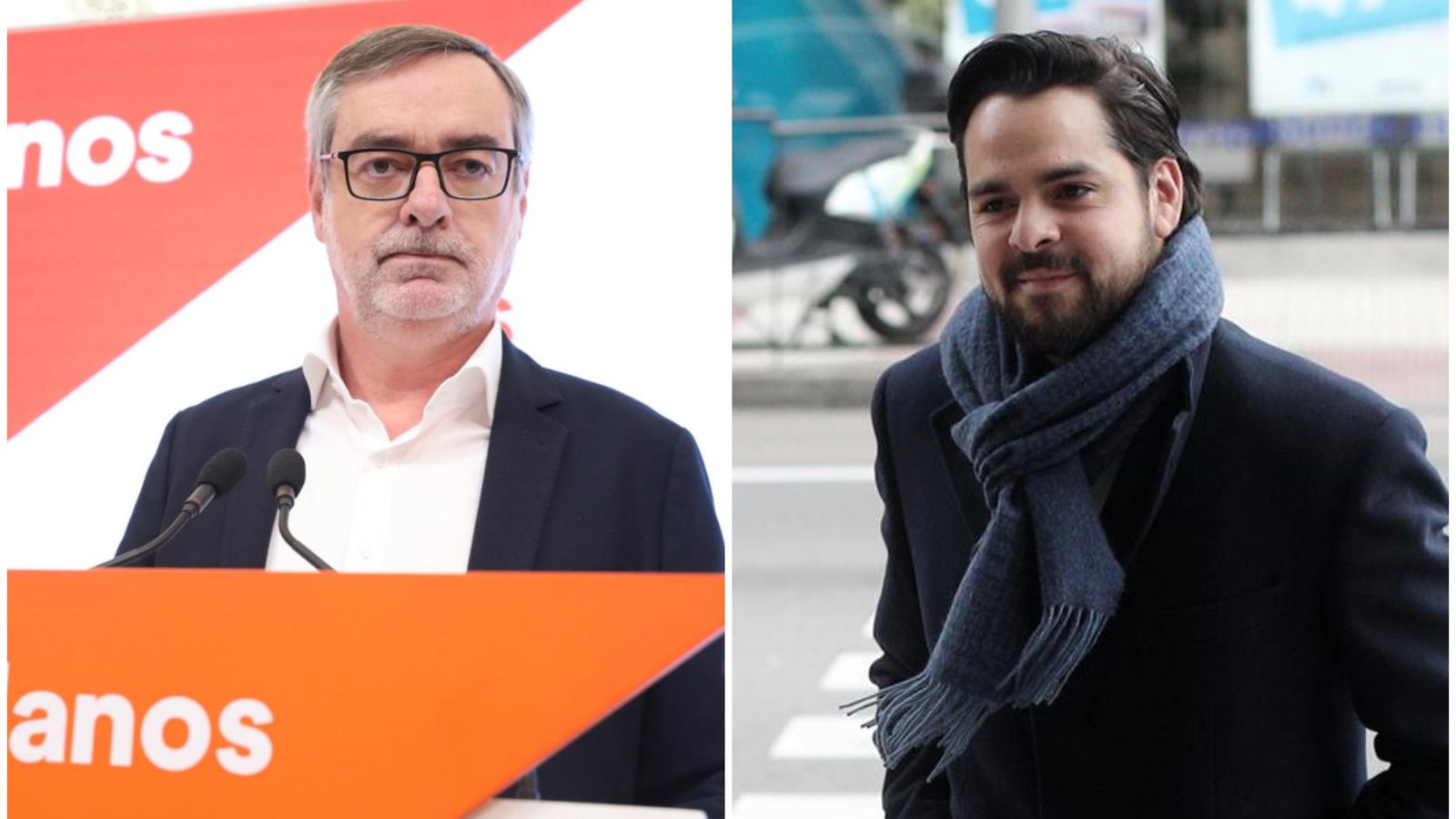 D'esquerra a dreta, el secretari general de Ciutadans, José Manuel Villegas i el de comunicació, Fernando de Páramo