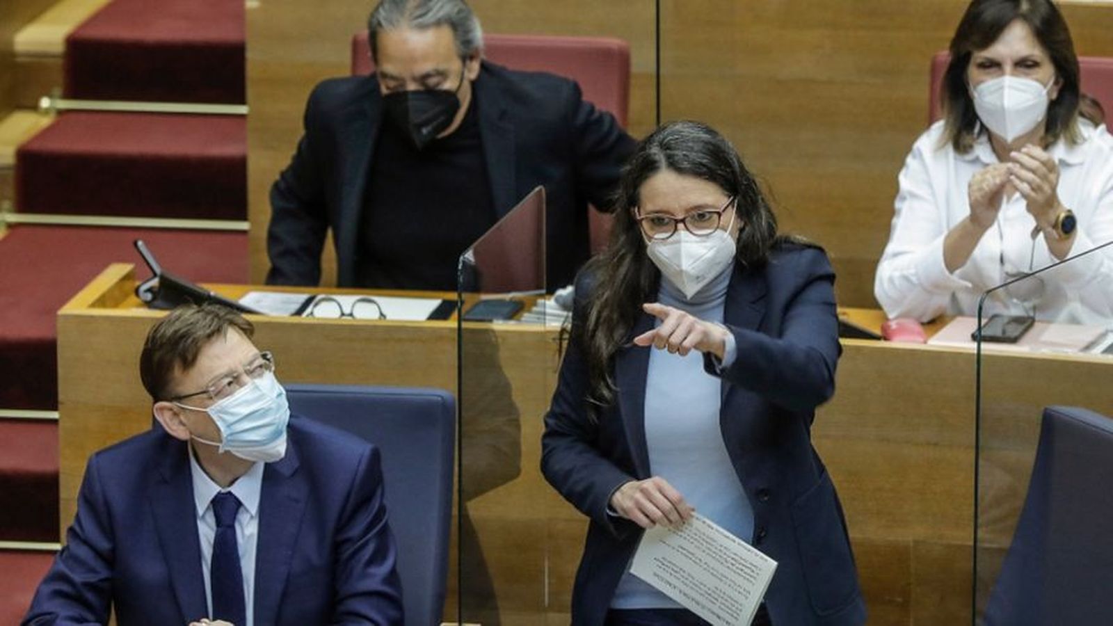 Intervenció d'Oltra en les Corts, en una imatge d'arxiu