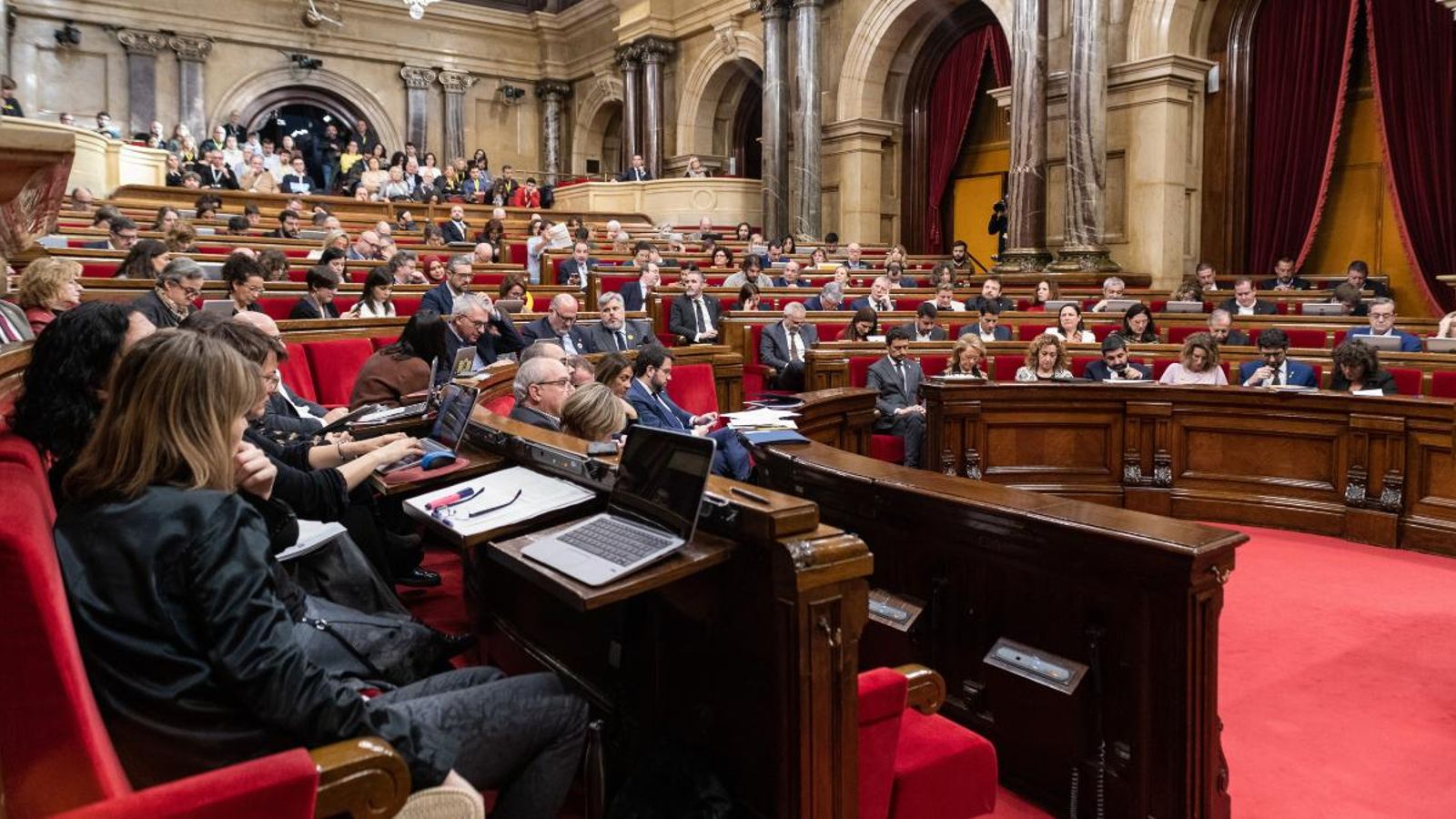 Vista general de la sessió plenaris del Parlament de Catalunya aquest dimecres