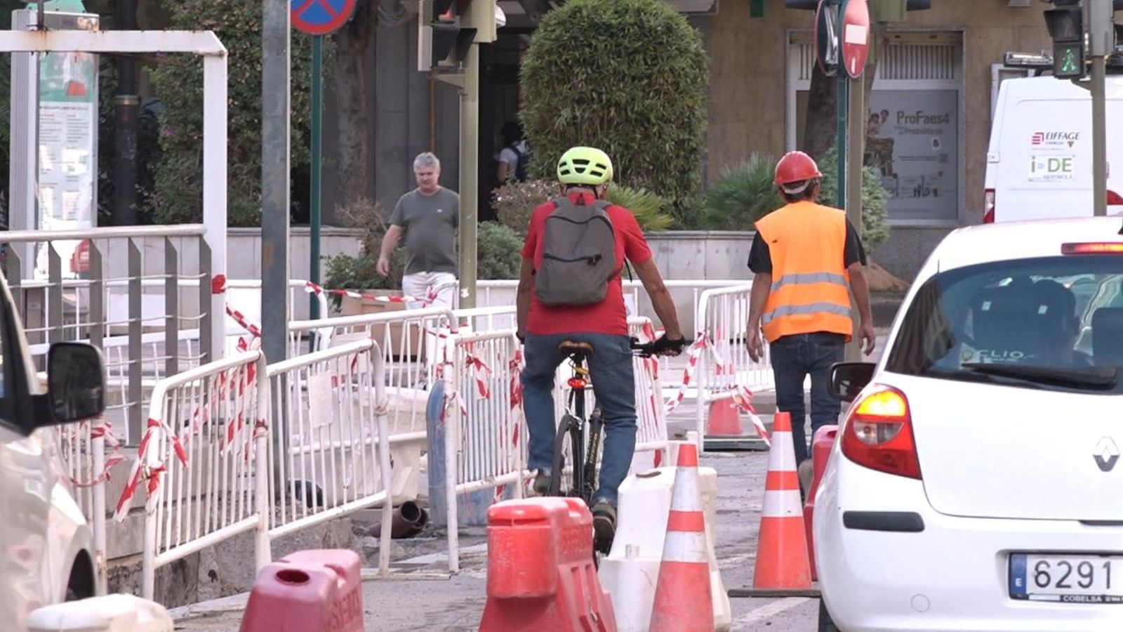 Les obres de zona de baixes emissions de l'Ajuntament de Castelló