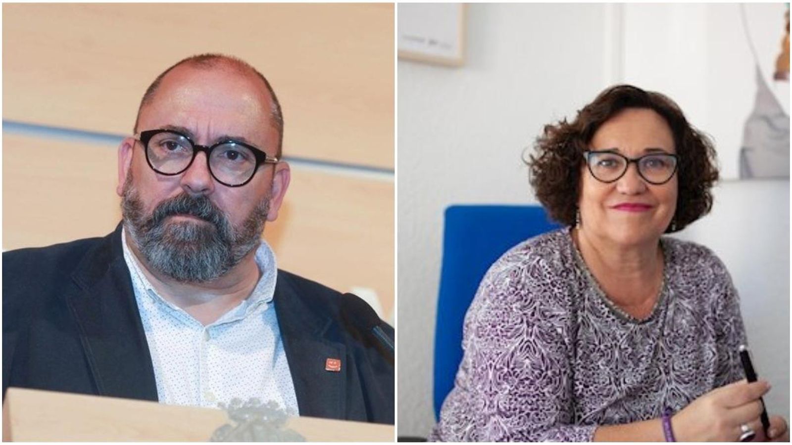 El secretari autonòmic d'Ocupació, Enric Nomdedéu, i l'exvicealcaldessa de Castelló, Ali Brancal