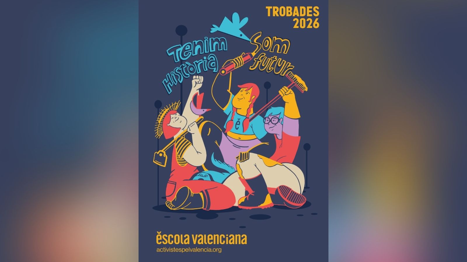 Cartell de les trobades d'Escola Valenciana