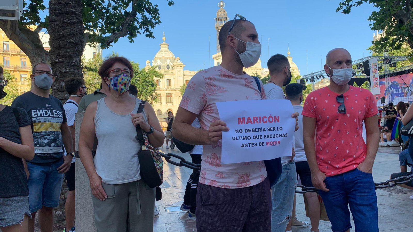 Una imatge de la concentració a València