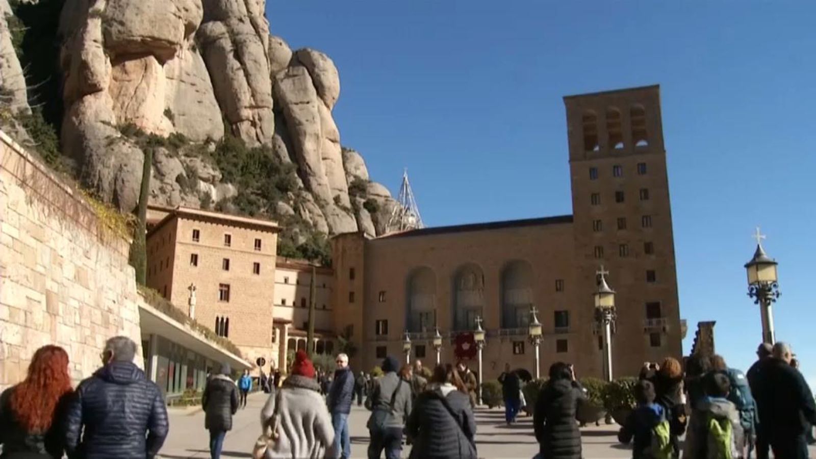 Imatge exterior de l'abadia de Montserrat