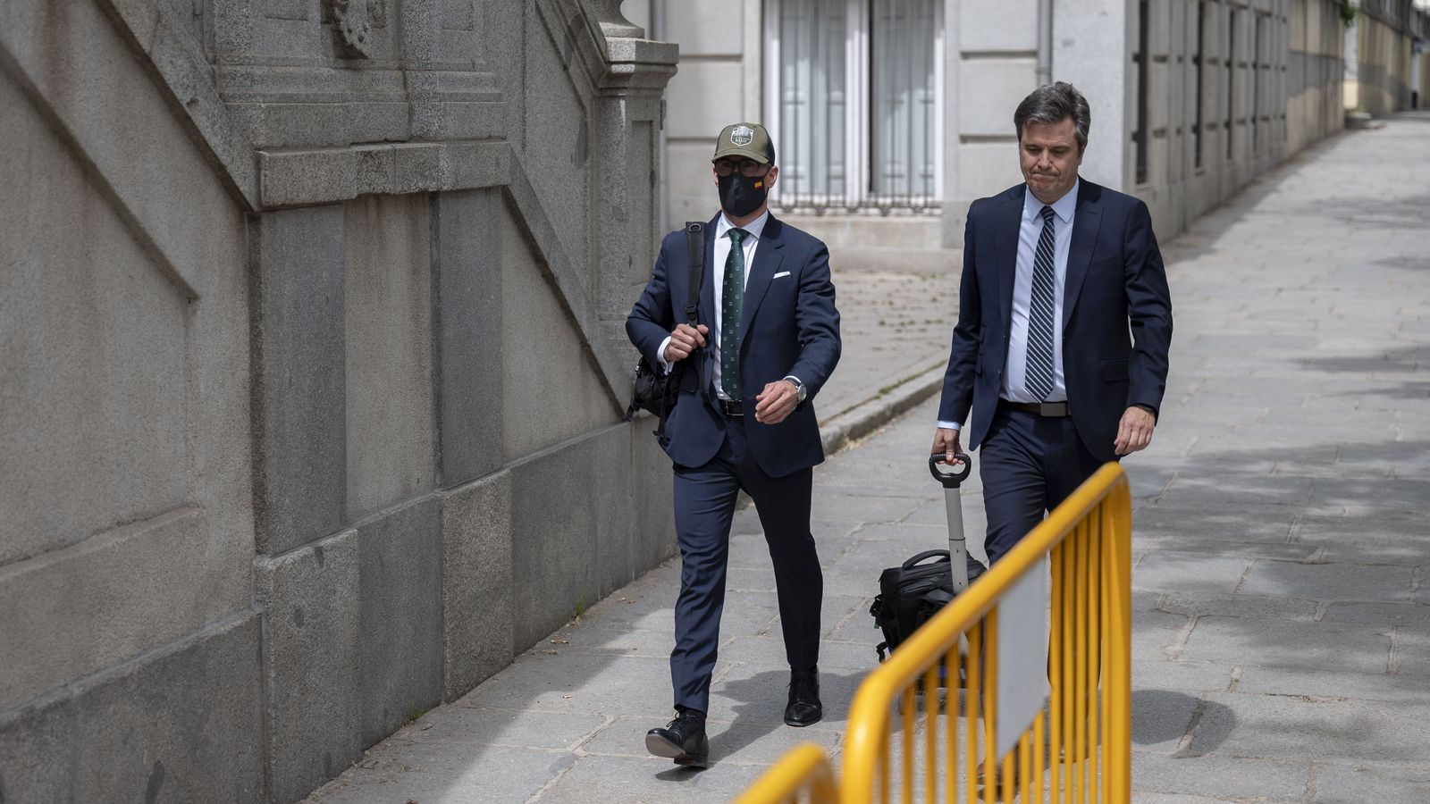El guardia civil Rubén Villalba, a la seua arribada al Suprem