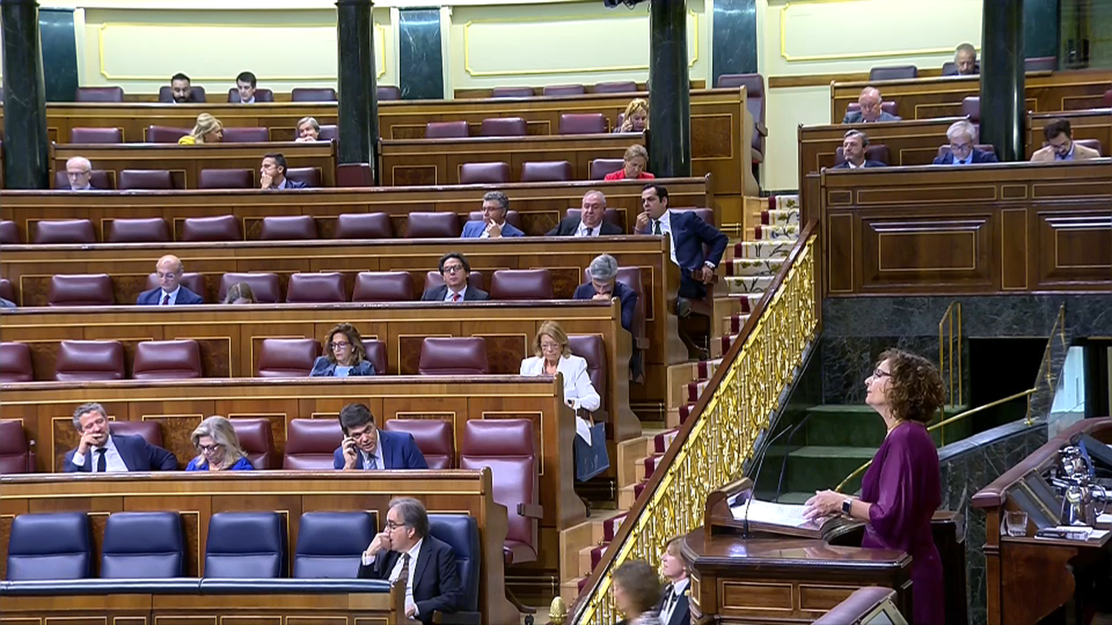 La ministra María Jesús Montero al congrés