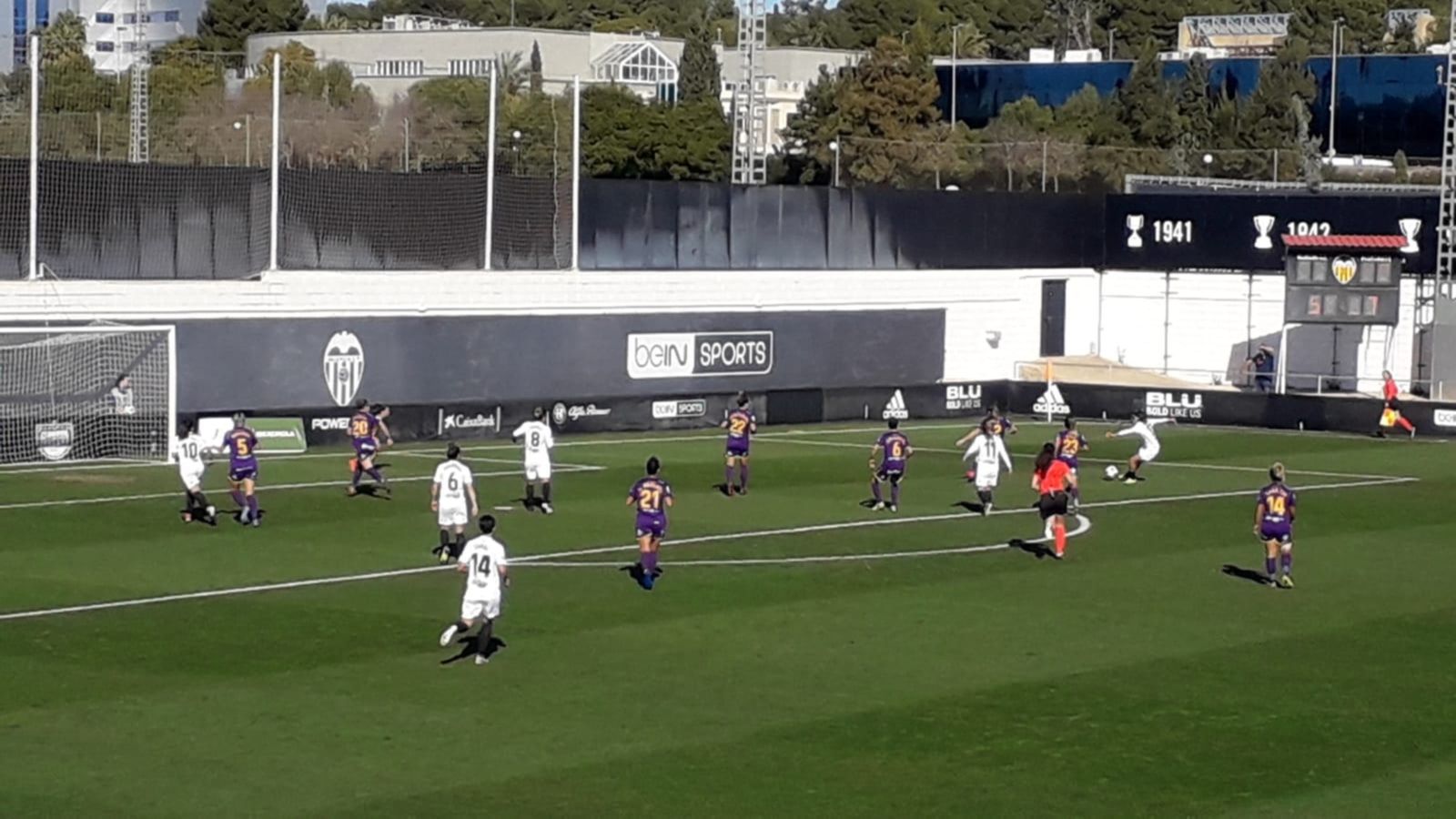 Un moment de l'encontre entre el València i el Granadilla Tenerife.