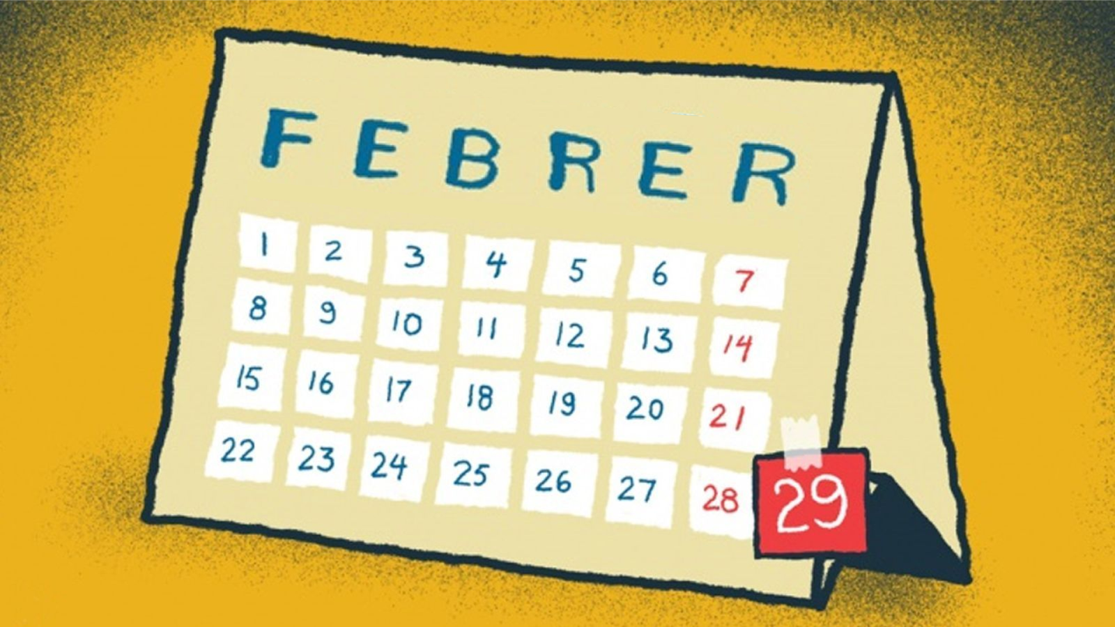 L'any bixest té un dia afegit al calendari, el 29 febrer