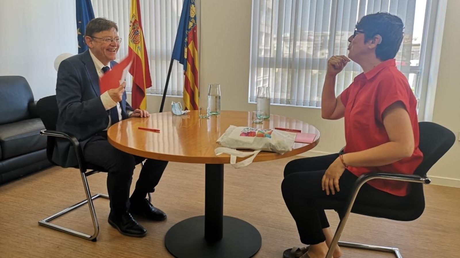 Puig i Lima en la reunió d'aquest divendres