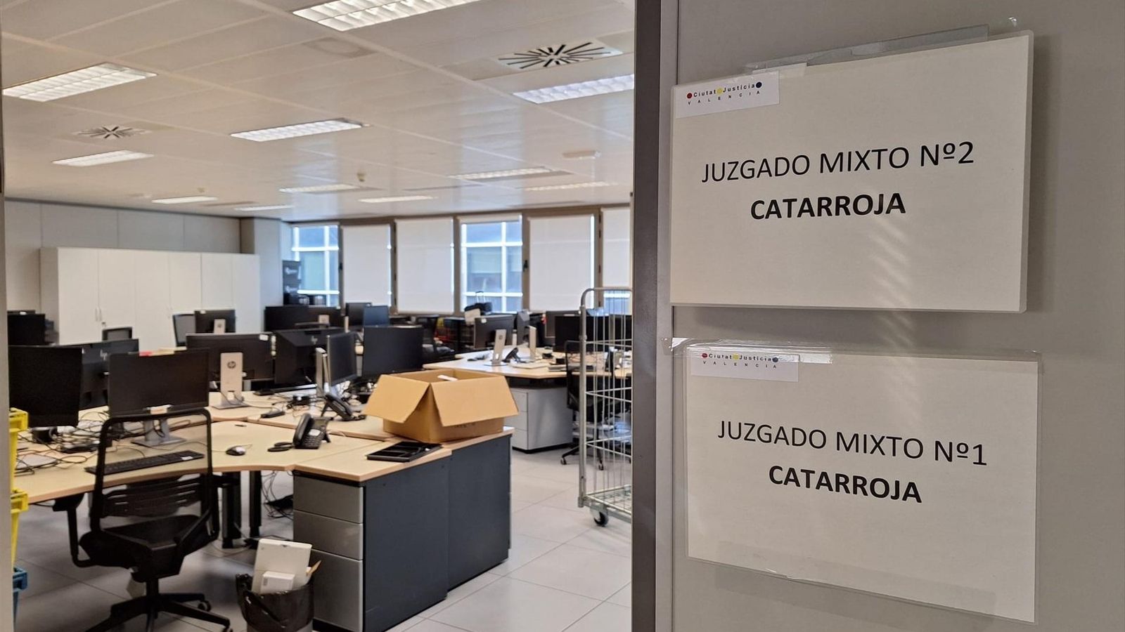 Dos jutjats de Catarroja, preparats a la Ciutat de la Justícia de València