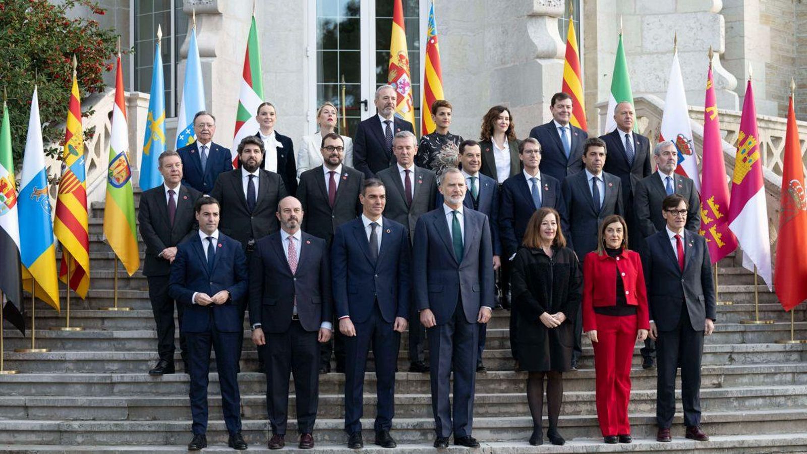Foto de família abans de l'inici de la Conferència de Presidents
