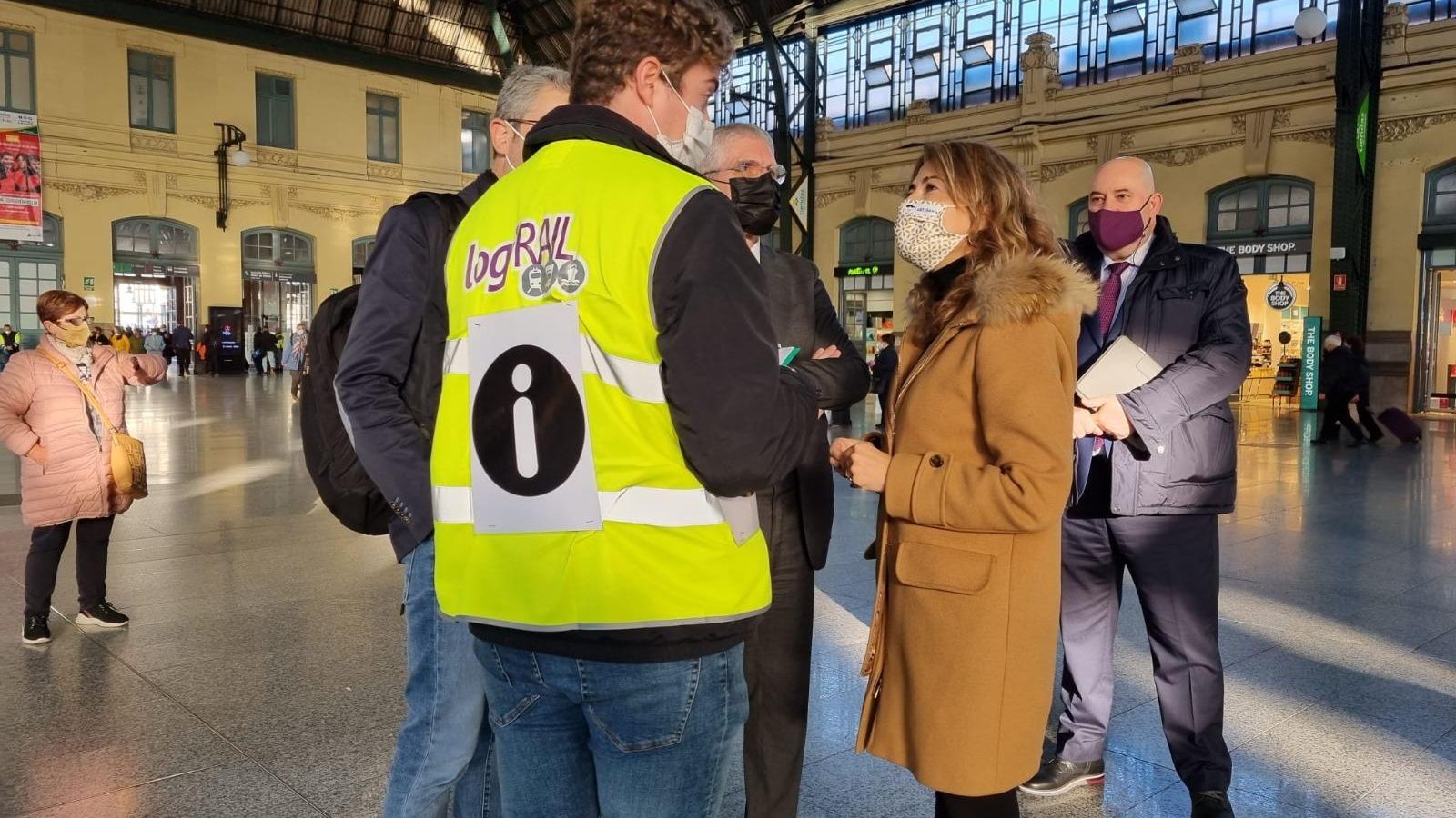 La ministra Raquel Sánchez visitant l'Estació del Nord de València Sanchez visitant l'Estació del Nord
