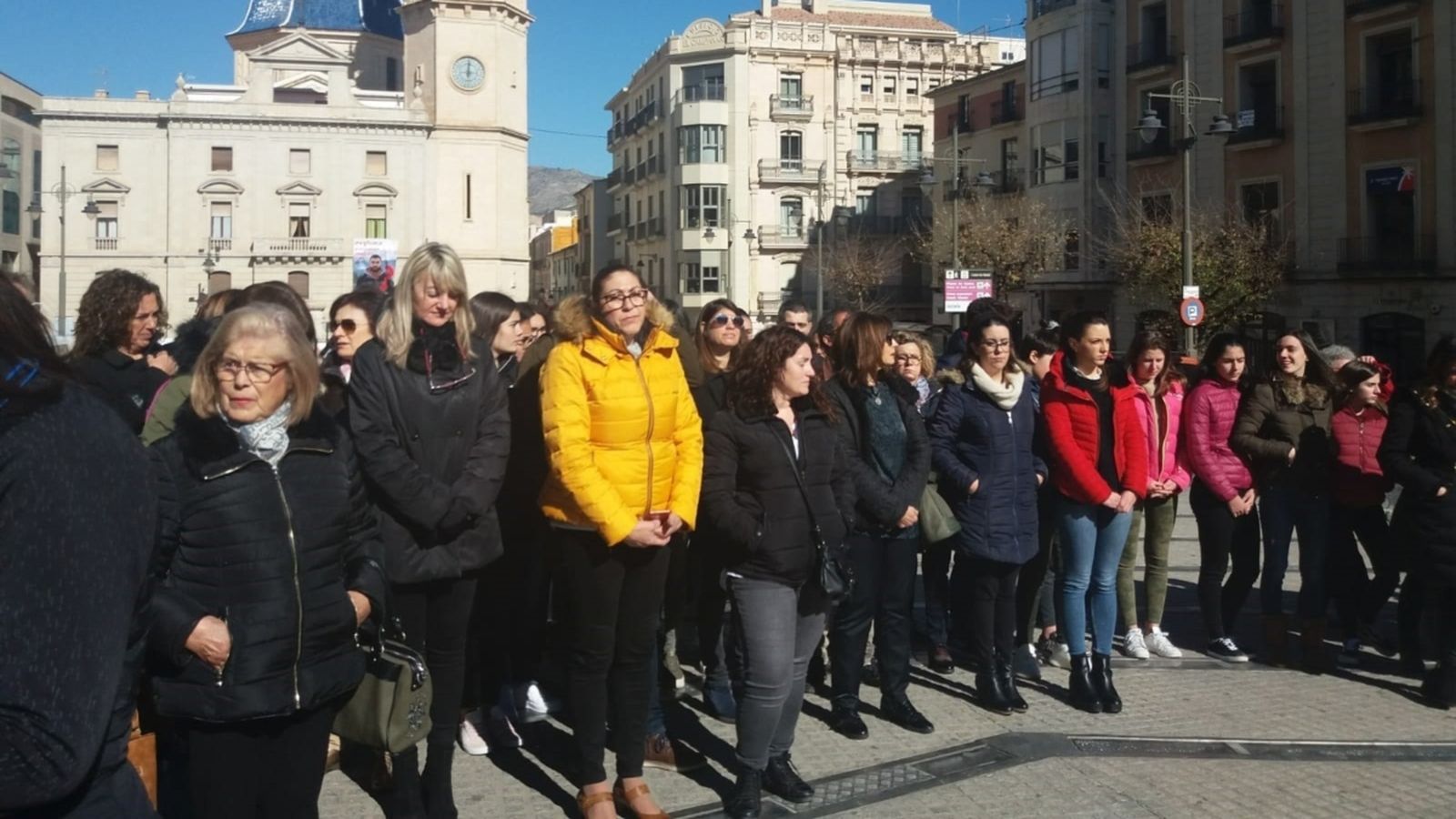 Concentració davant l'Ajuntament d'Alcoi, en una imatge d'arxiu