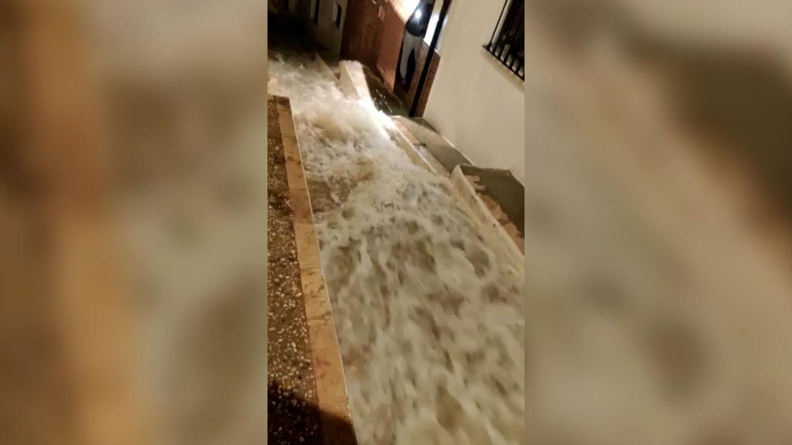 Efecte de les pluges a Xàtiva