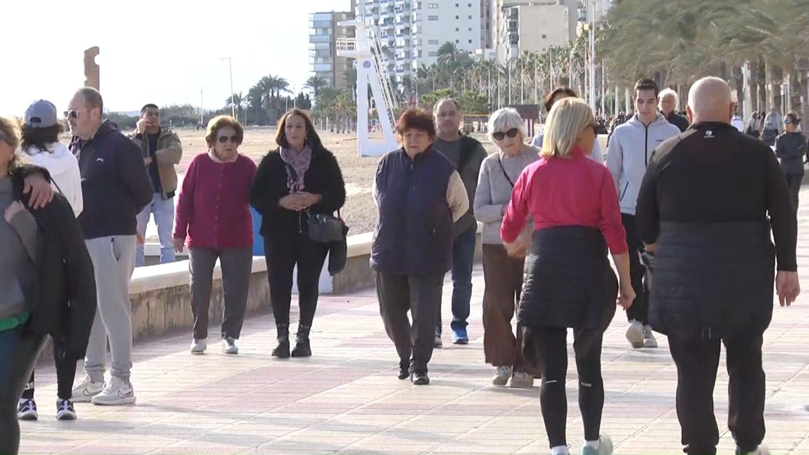 El pont de la Constitució està marcat pel bon oratge