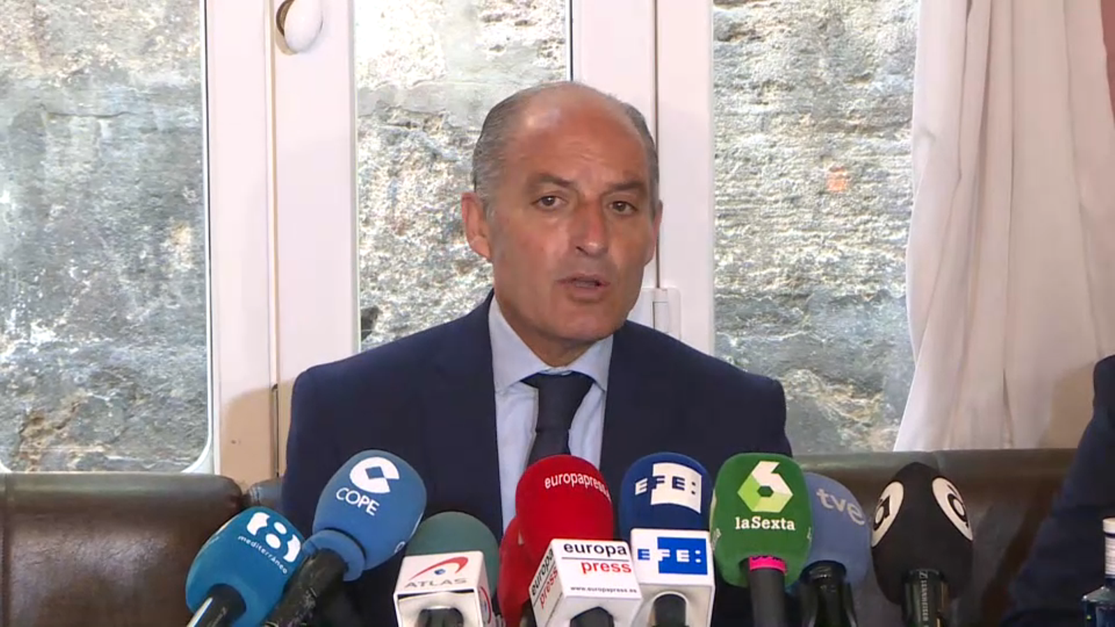 Francisco Camps, aquest dimarts davant de la premsa