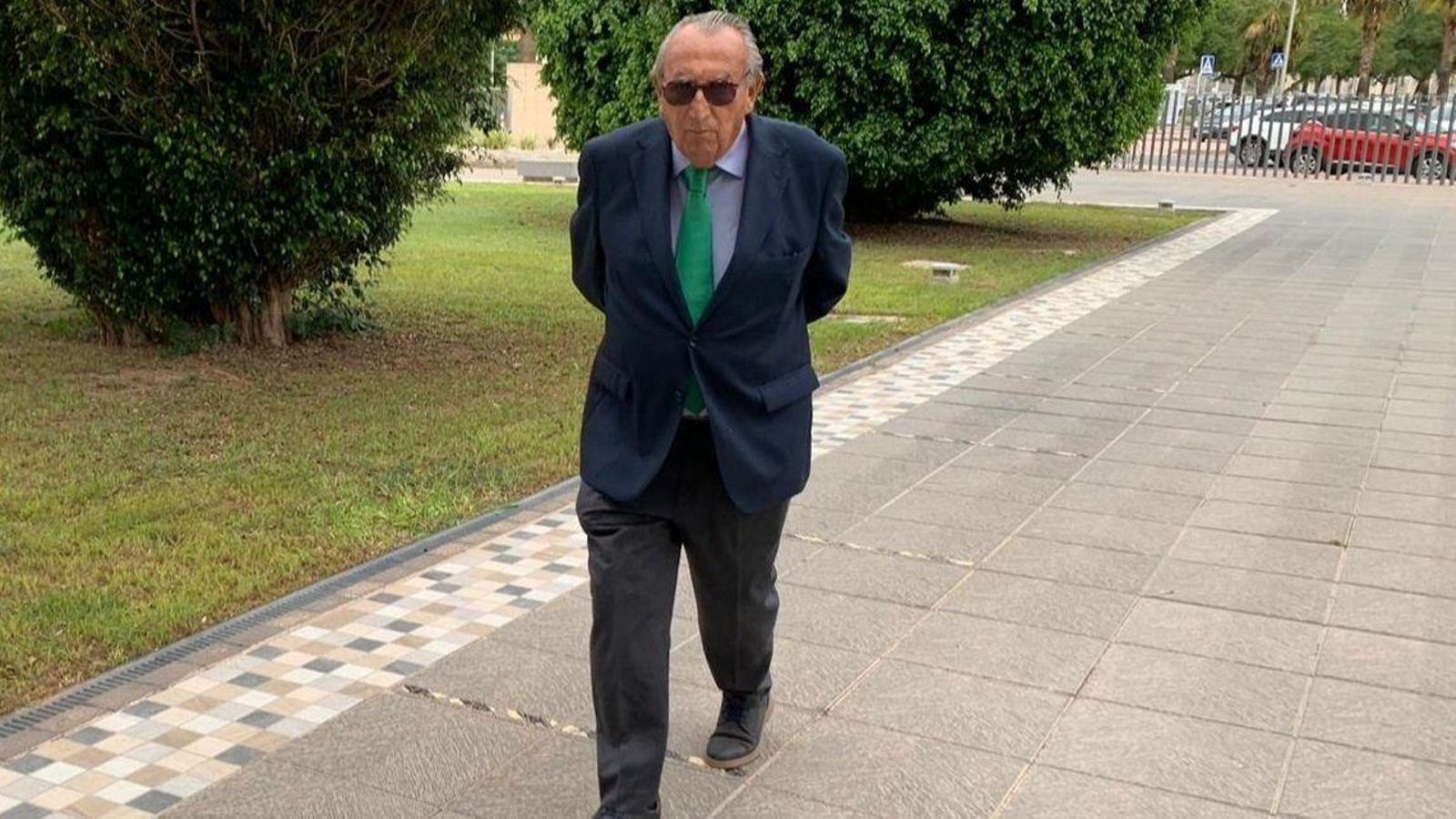 Carlos Fabra a la seua arribada als jutjats a Castelló