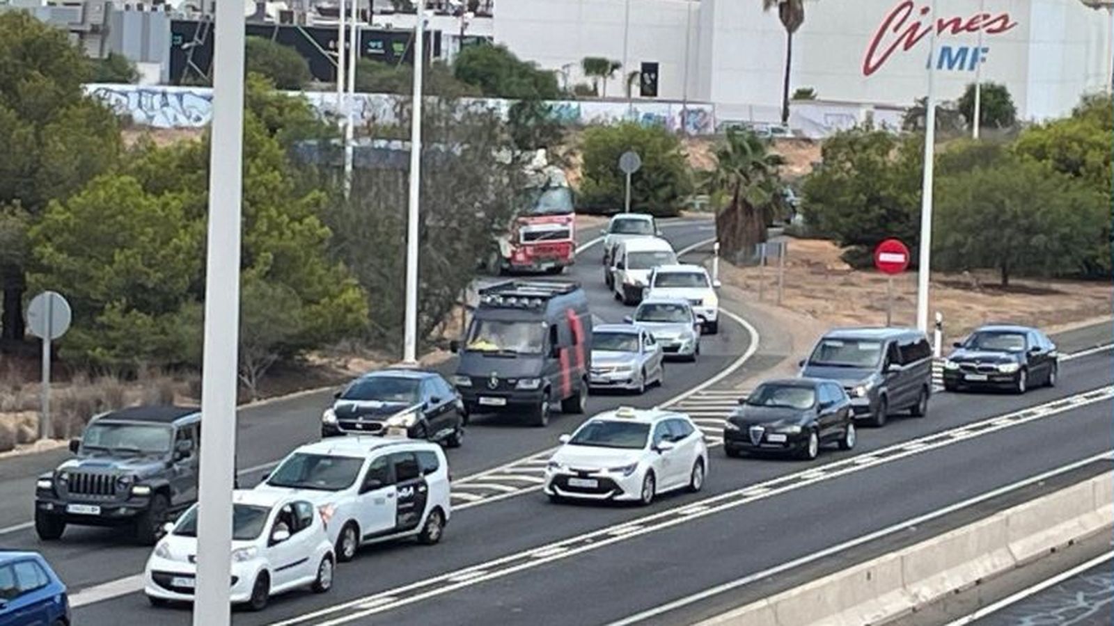 Imatge d'arxiu d'un embós en l'N-332 a Torrevella