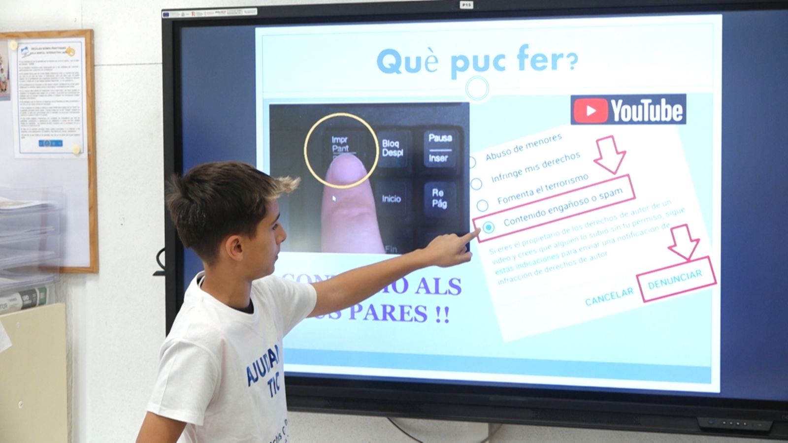 Alumne del CEIP Sanchis Guarner d'Ondara, que forma part de l'equip de mediadors